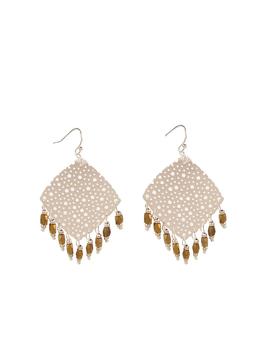 Nakamol Laser Cut Earrings in Gold (Gold/Silver ) | Lyst