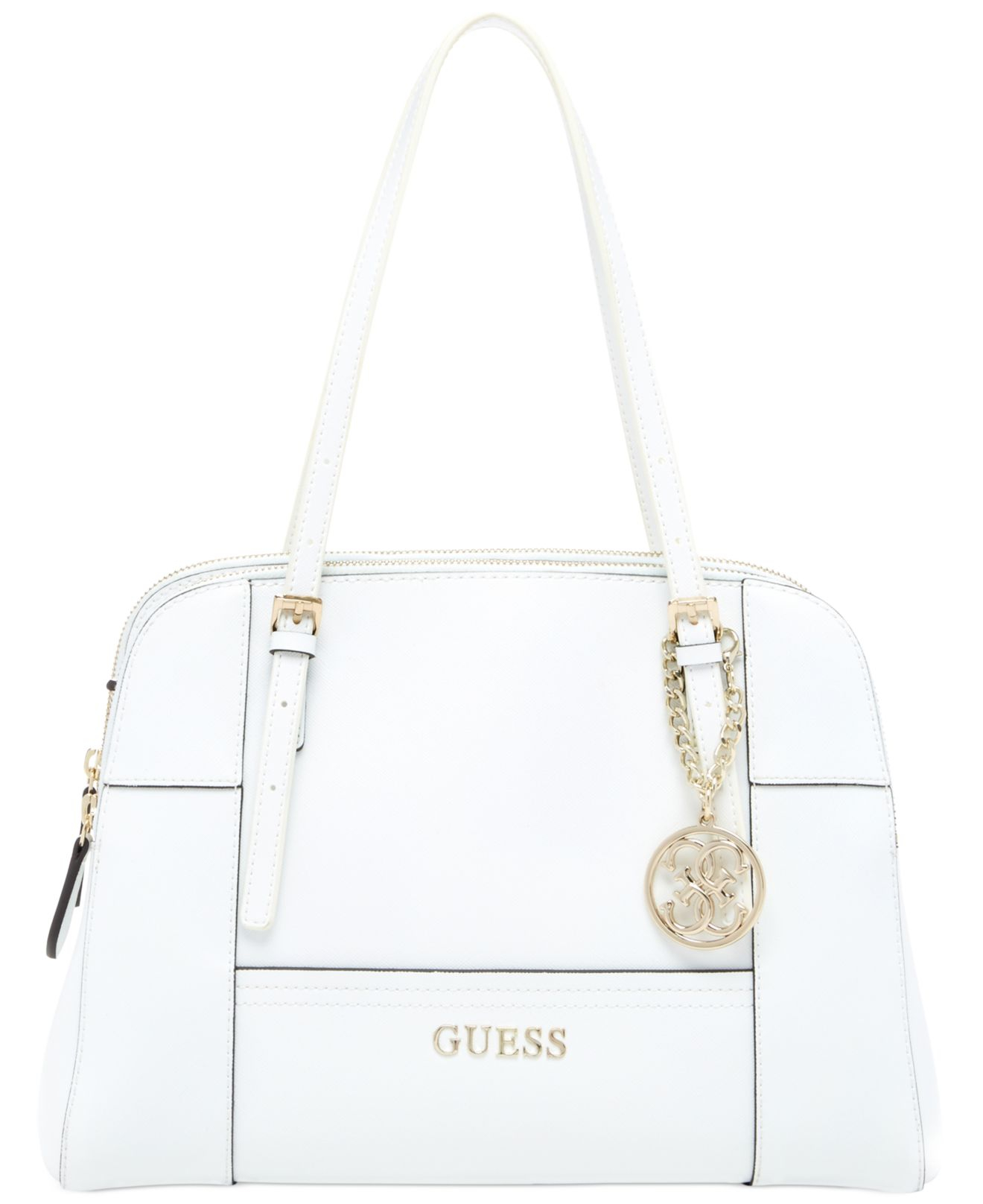 Lyst Guess Huntley Cali Satchel In White Gallery