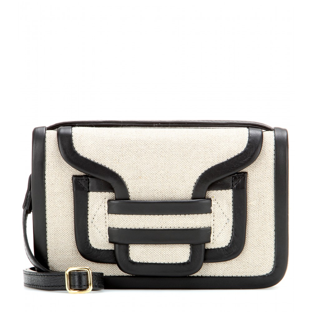 Lyst Pierre Hardy Bag 61 Leather And Linen Shoulder In Natural Gallery