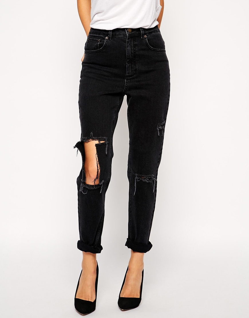 asos farleigh high waisted mom jeans