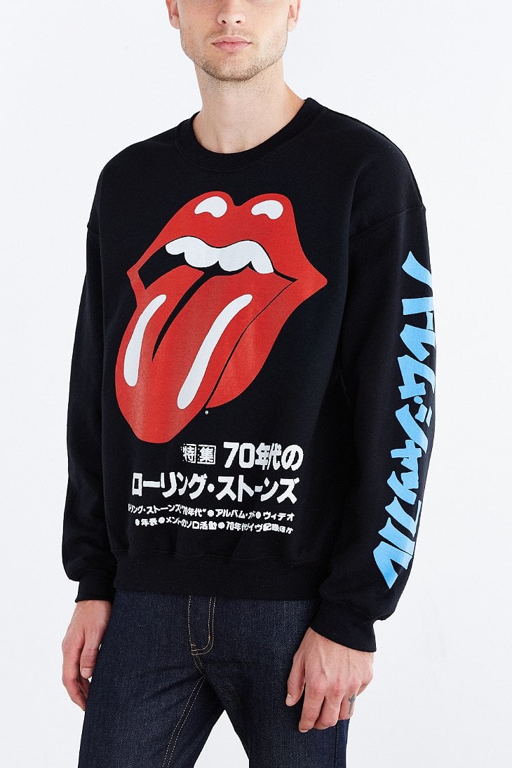 american eagle rolling stones sweatshirt