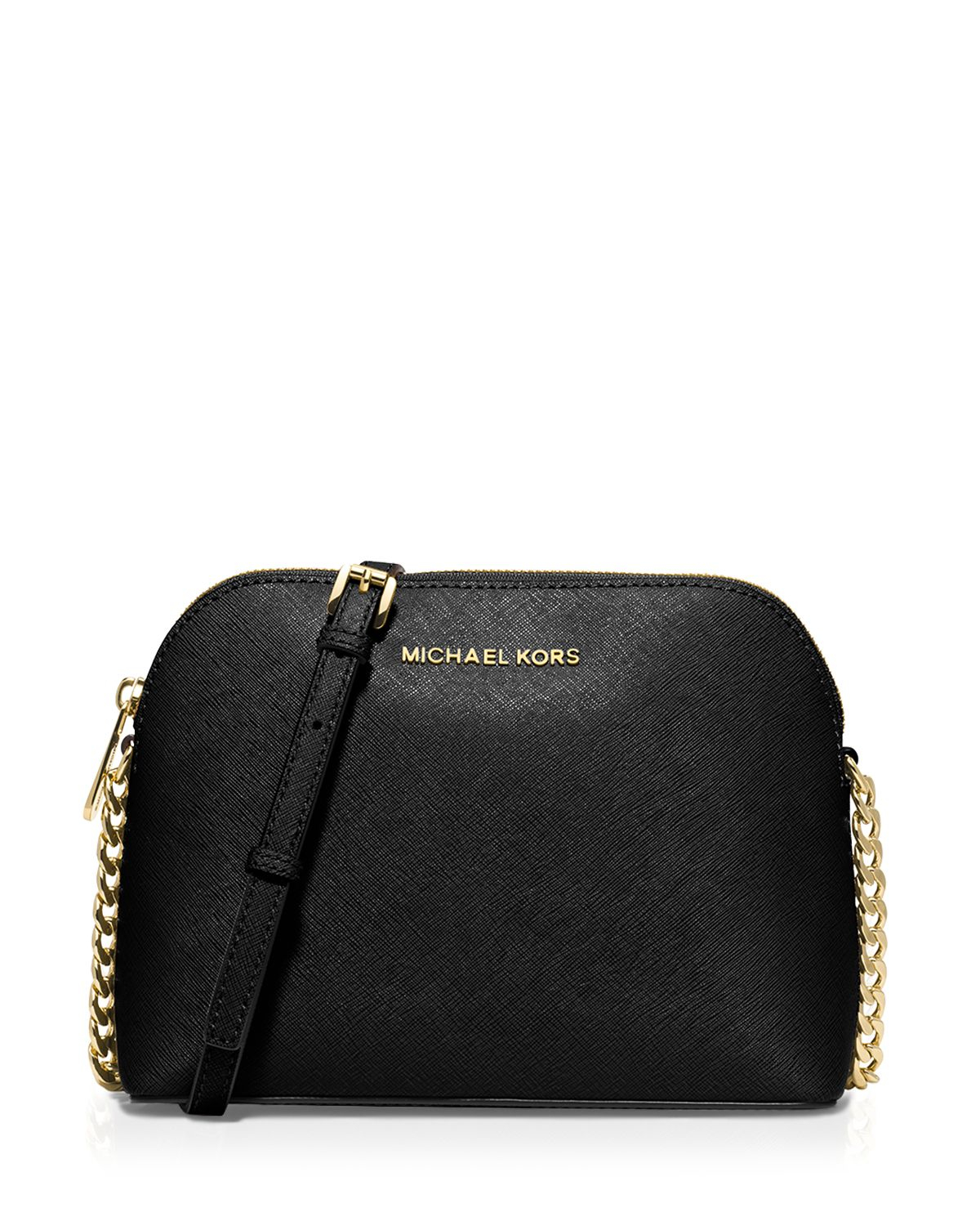 Michael michael kors Crossbody - Cindy Large Dome in Black | Lyst