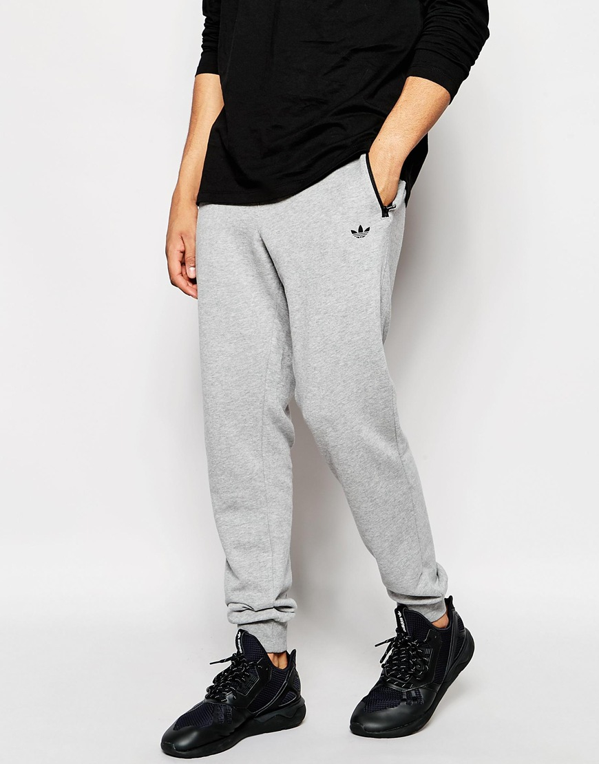 Adidas originals Essentials Slim Joggers Aj7448 in Gray for Men (Grey