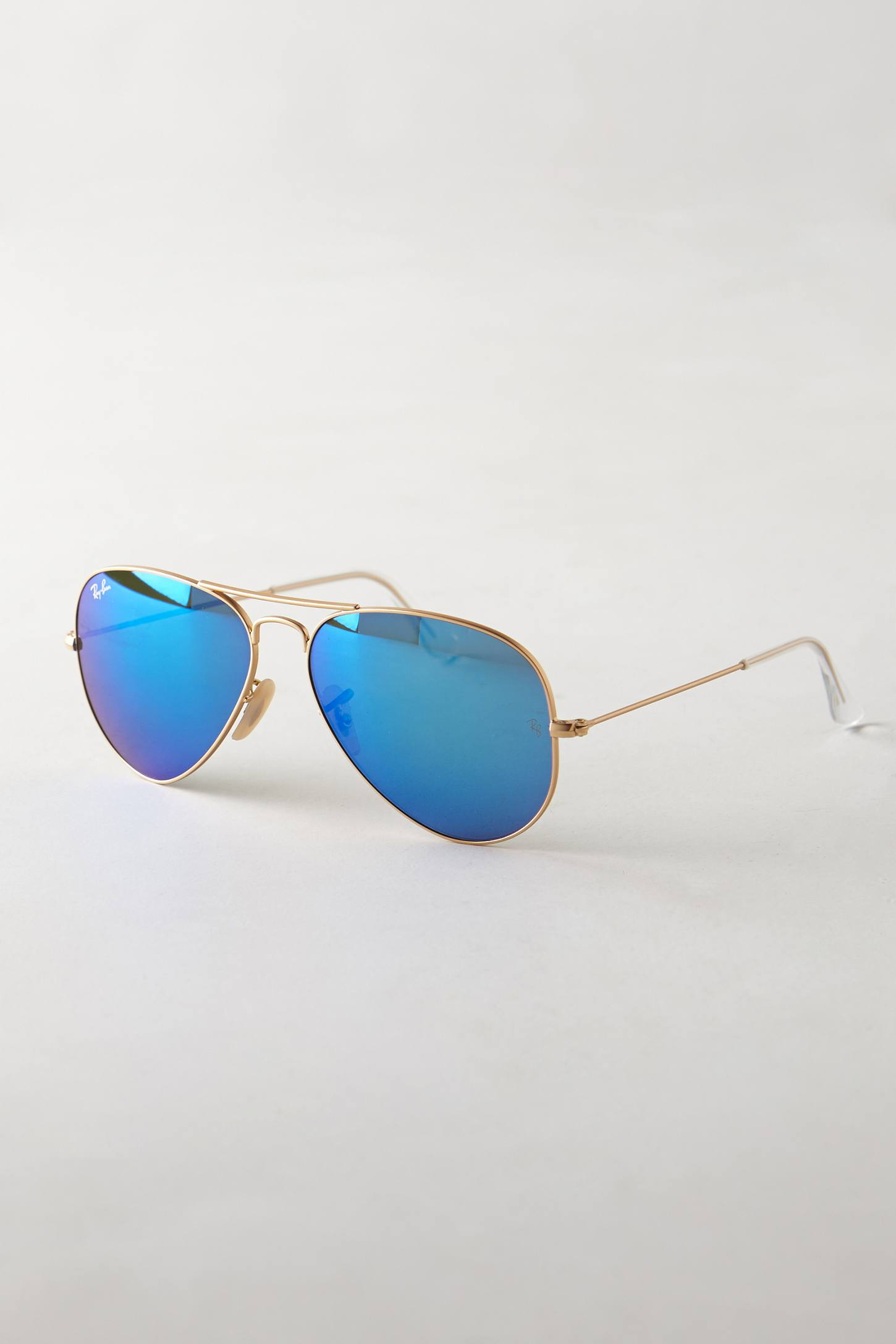 ray ban aviator blue shade