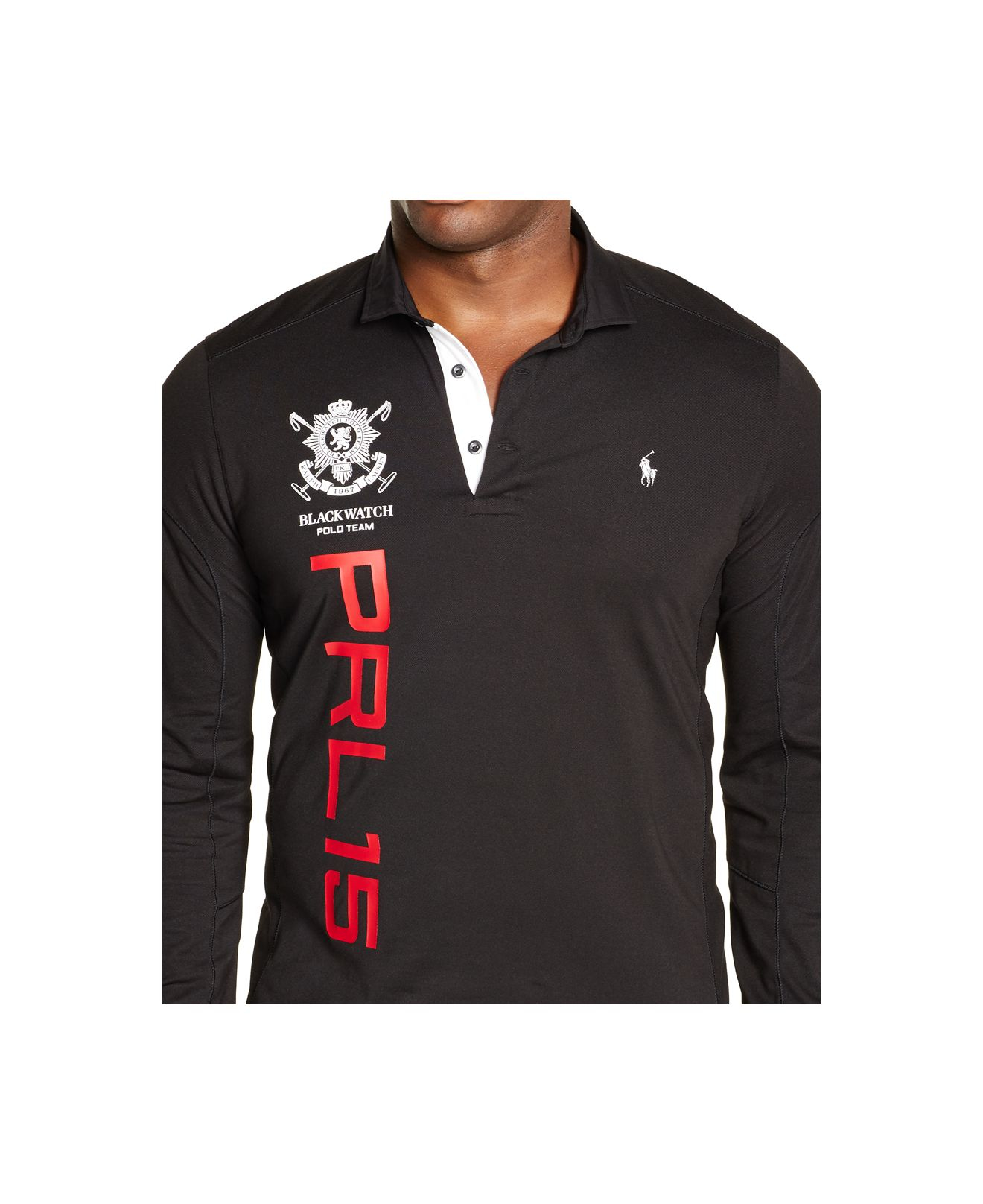 black watch polo team long sleeve