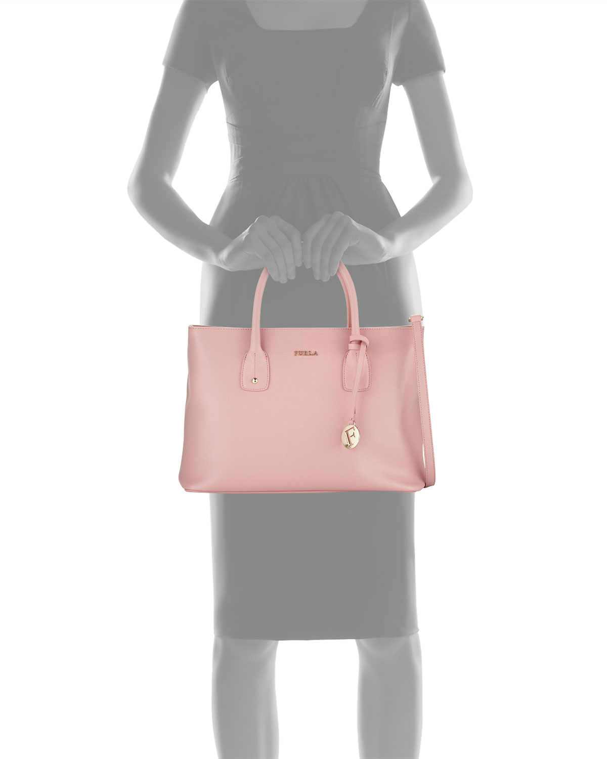 Lyst - Furla Josi Medium Leather Tote Bag in Pink