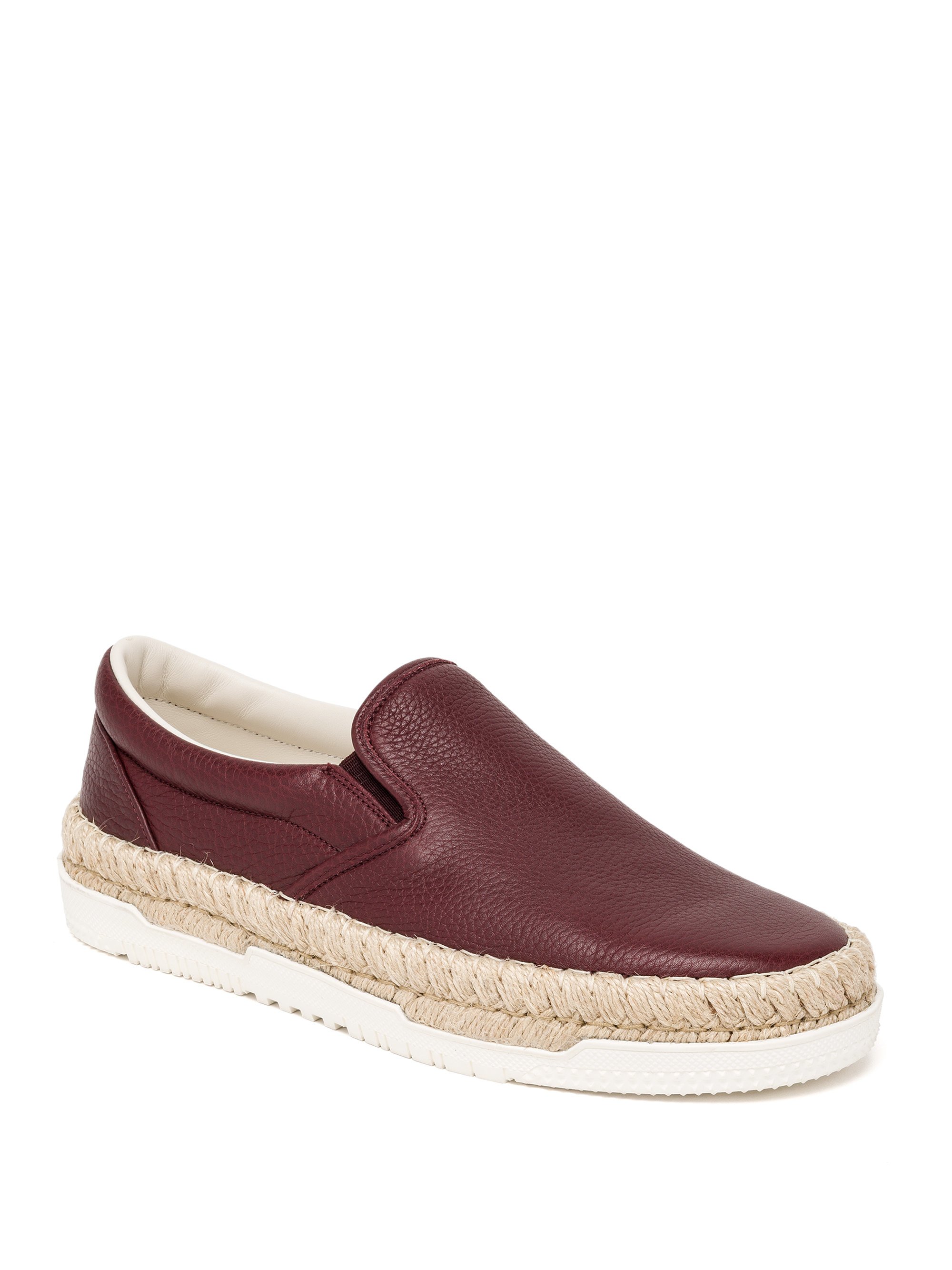 Lyst - Valentino Leather Slip-on Espadrille Sneakers in Purple for Men