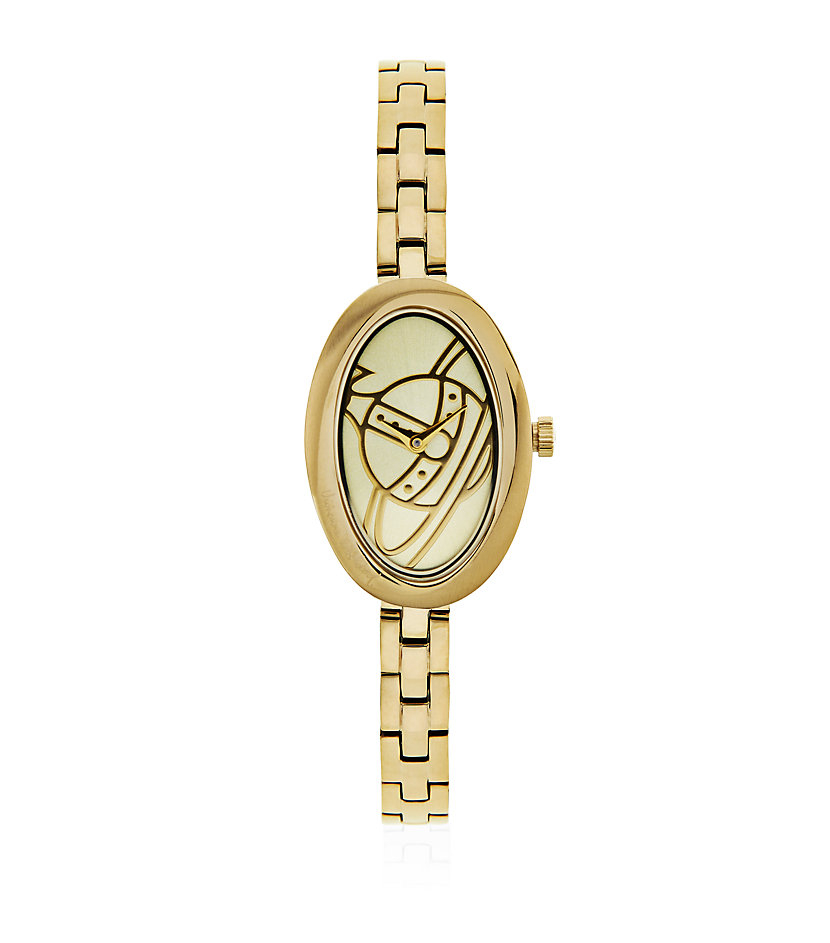 Vivienne Westwood Oval Orb Gold Watch in Gold | Lyst