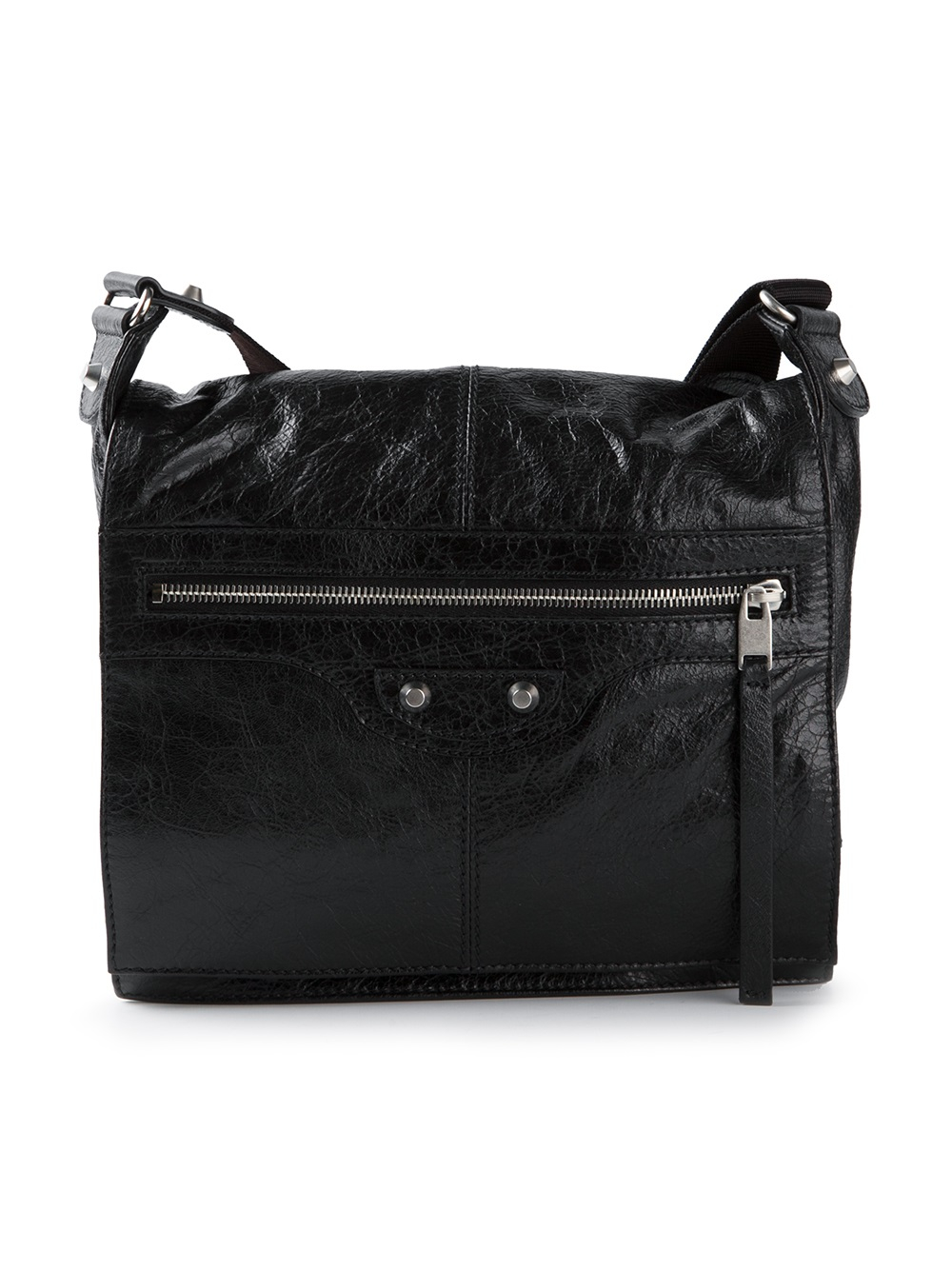 Lyst - Balenciaga Textured Shoulder Bag in Black for Men