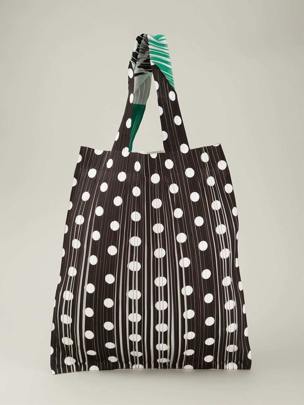 Lyst Pleats Please Issey Miyake Kat Pleated Tote In Gray Gallery