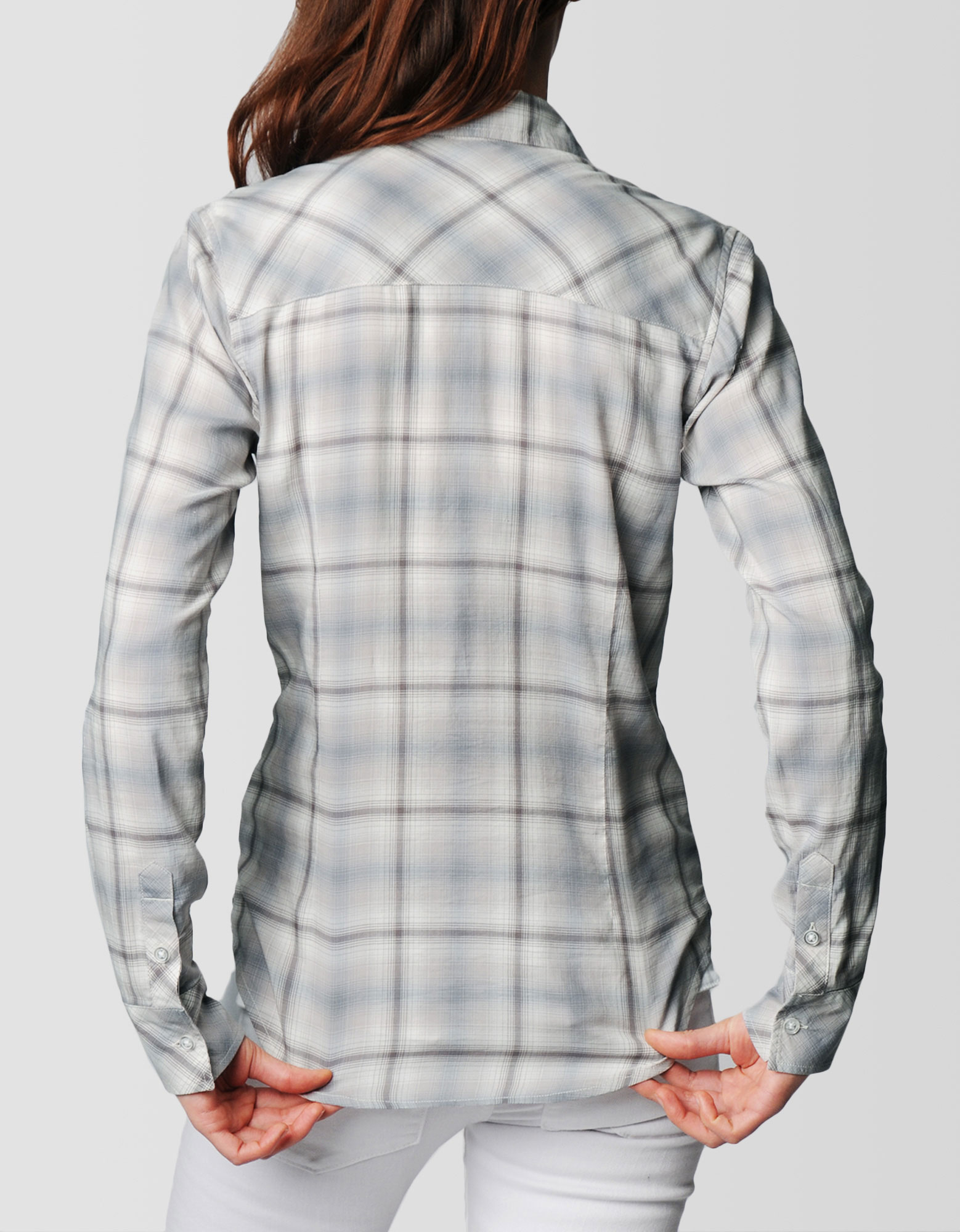 True Religion Plaid Womens Shirt in Gray (Ash) Lyst