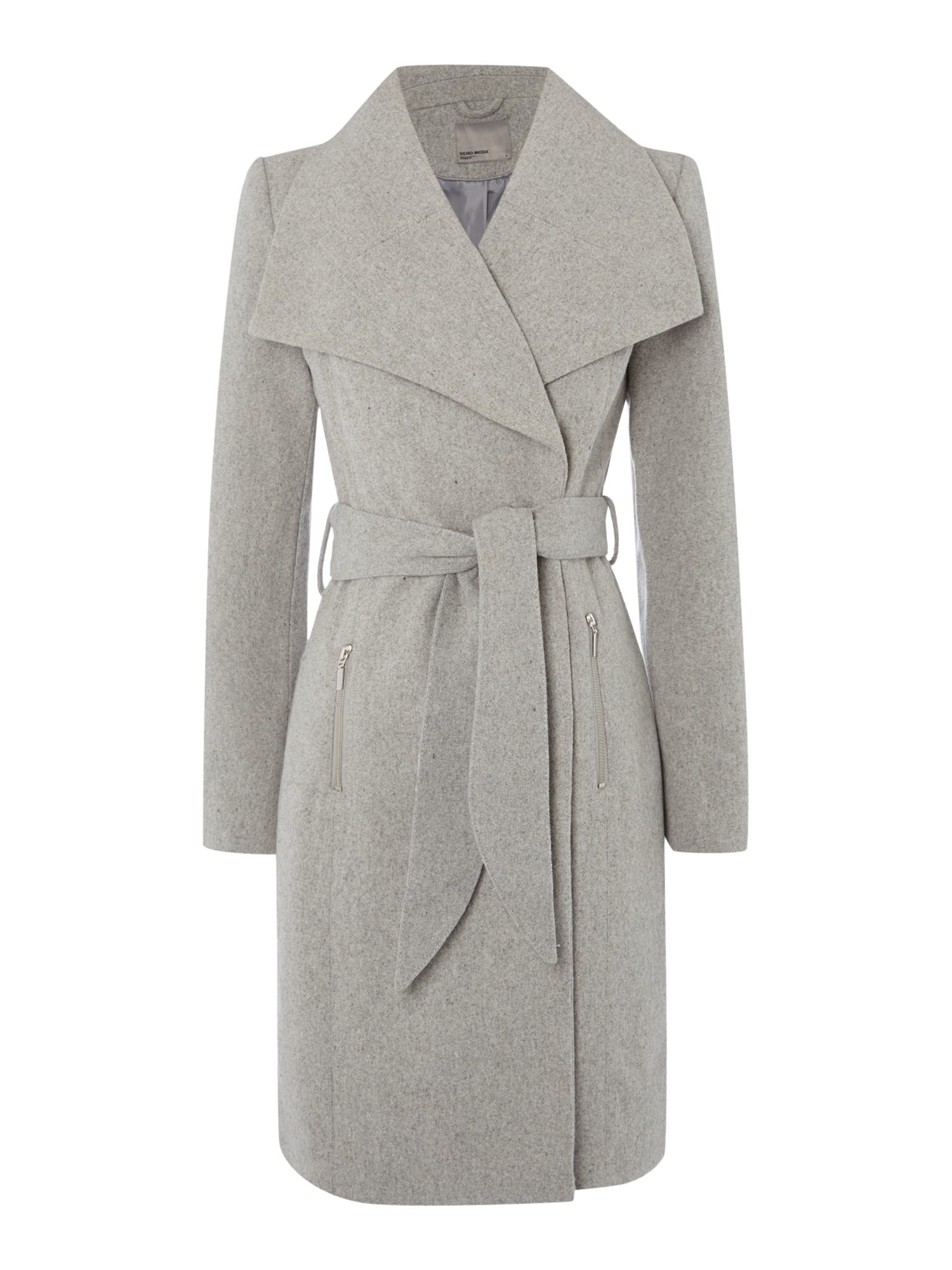 gray wrap coat womens