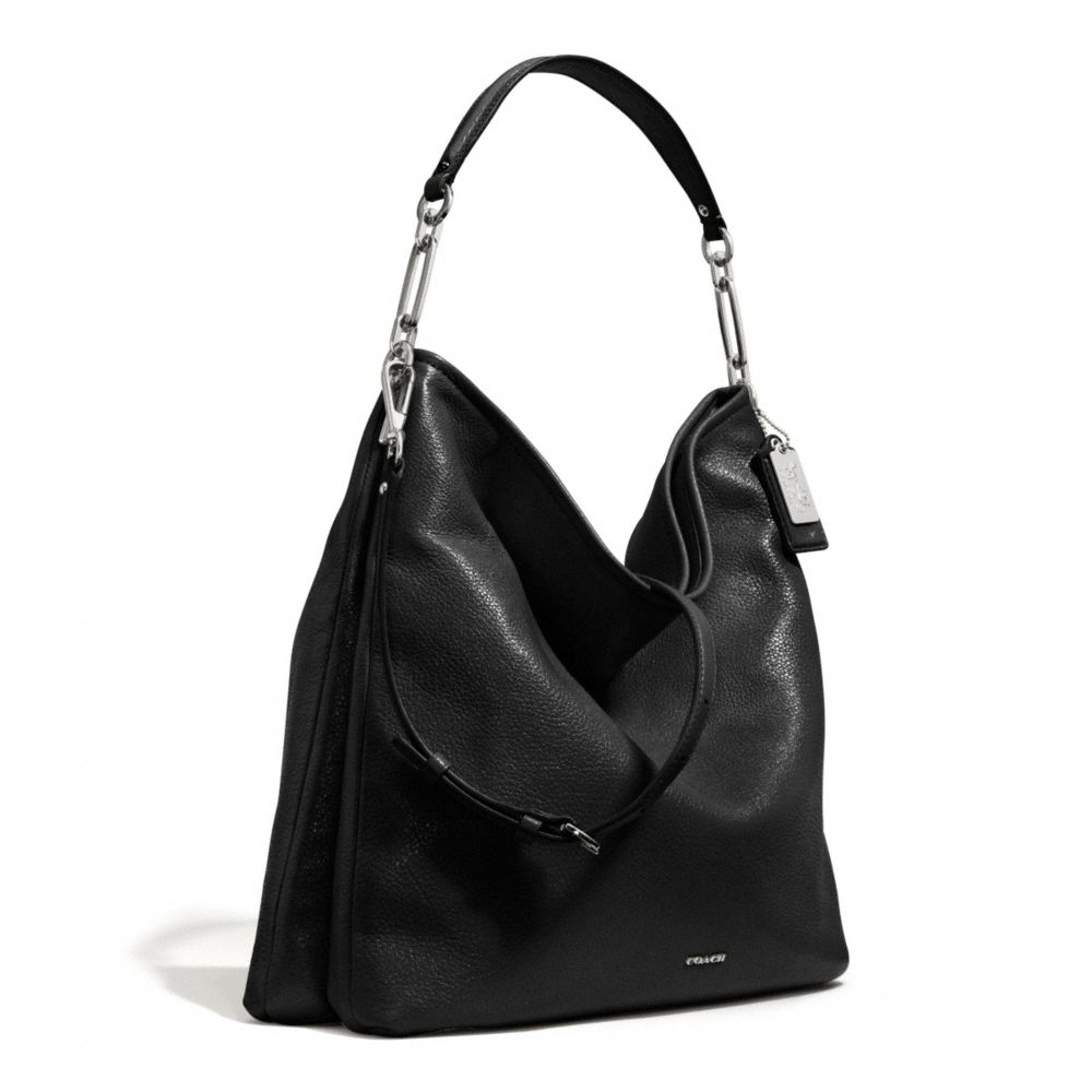 Lyst - Coach Madison Hobo in Leather in Black
