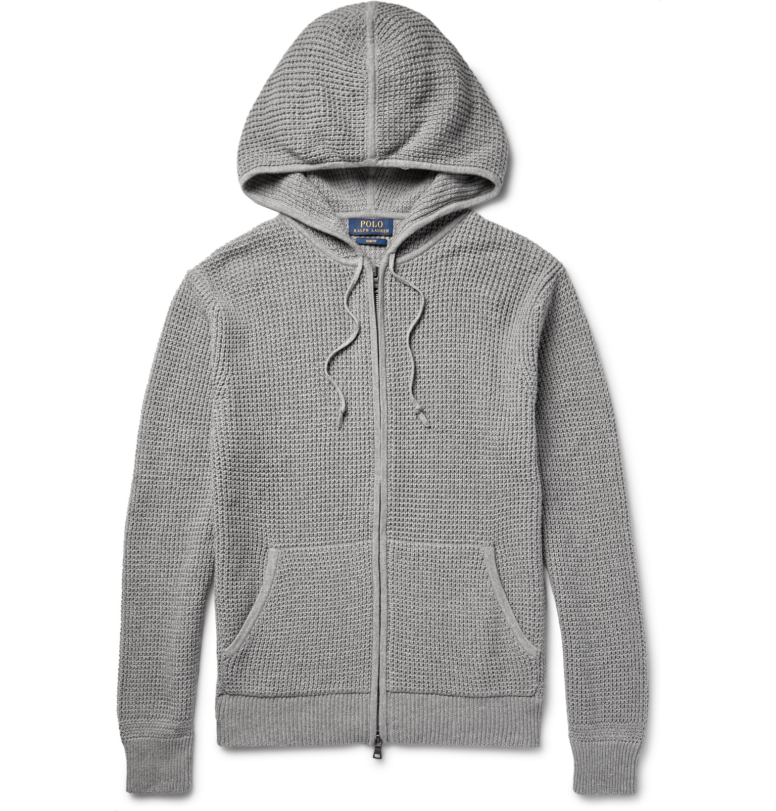 Polo ralph lauren Waffle-knit Cotton And Cashmere-blend Zip-up Hoodie ...