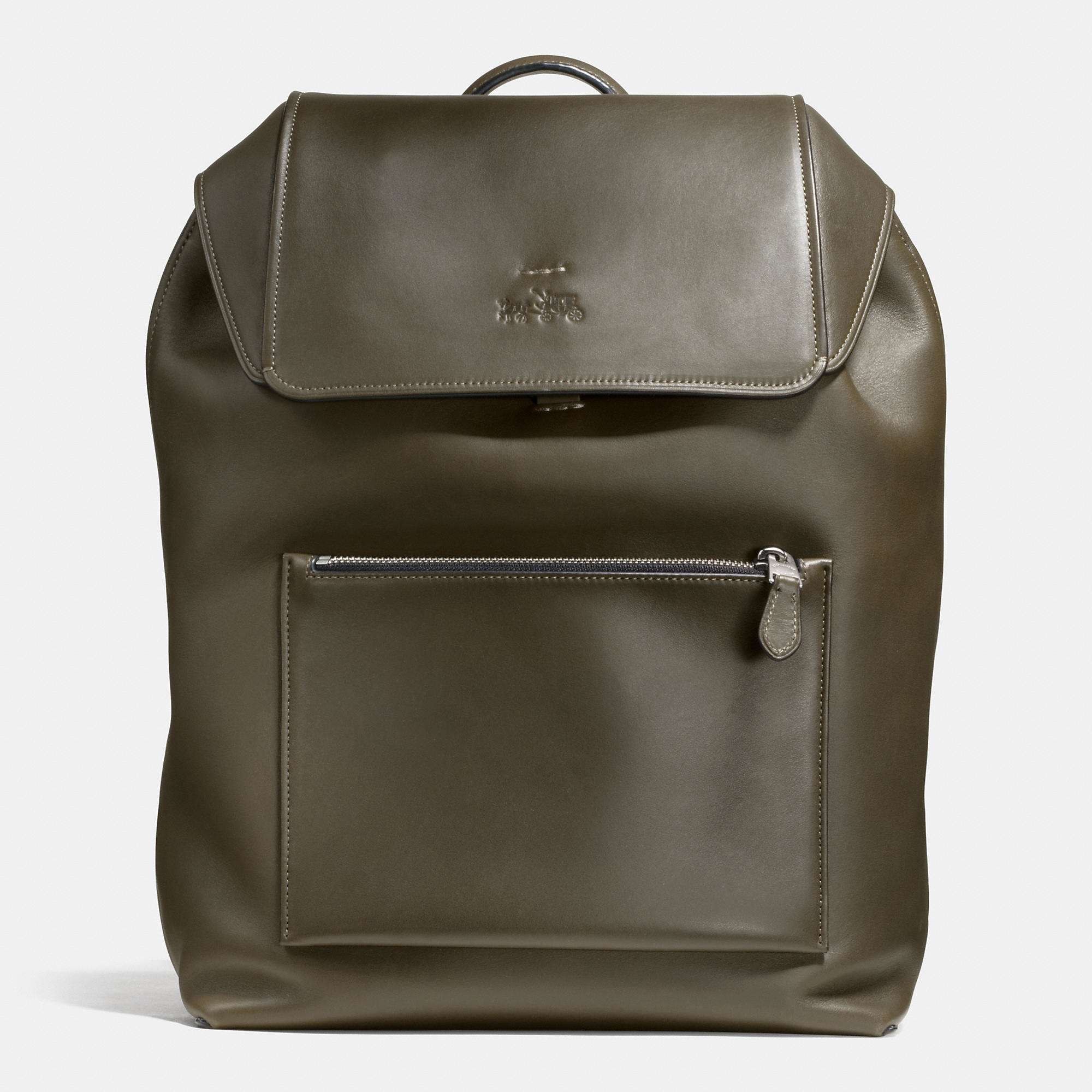 coach green backpack