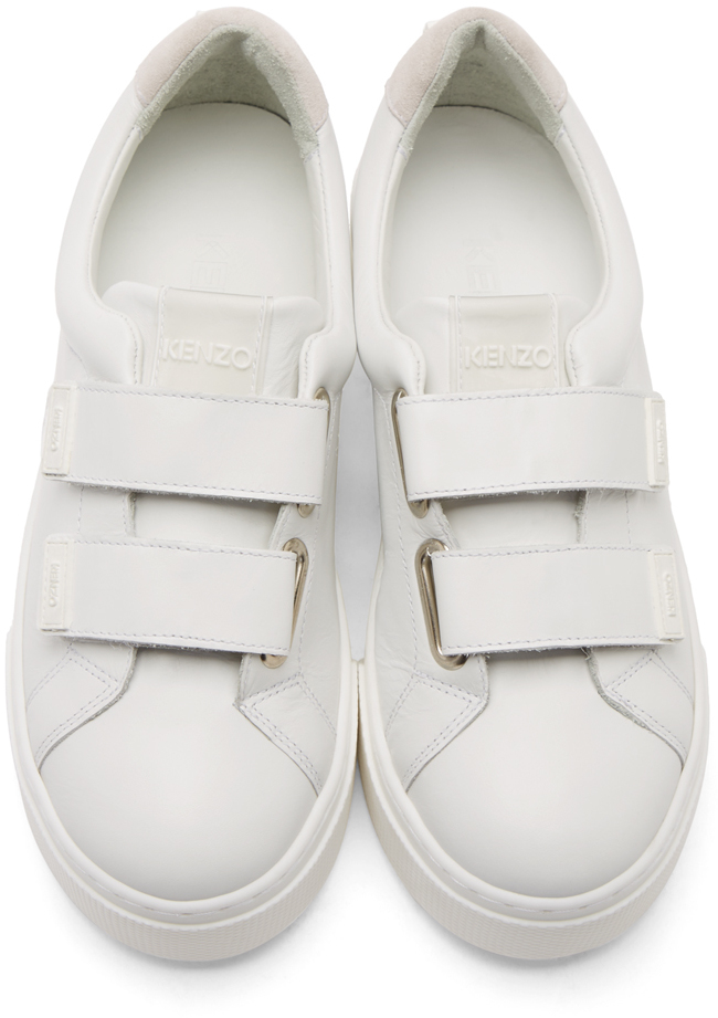 platform velcro sneakers