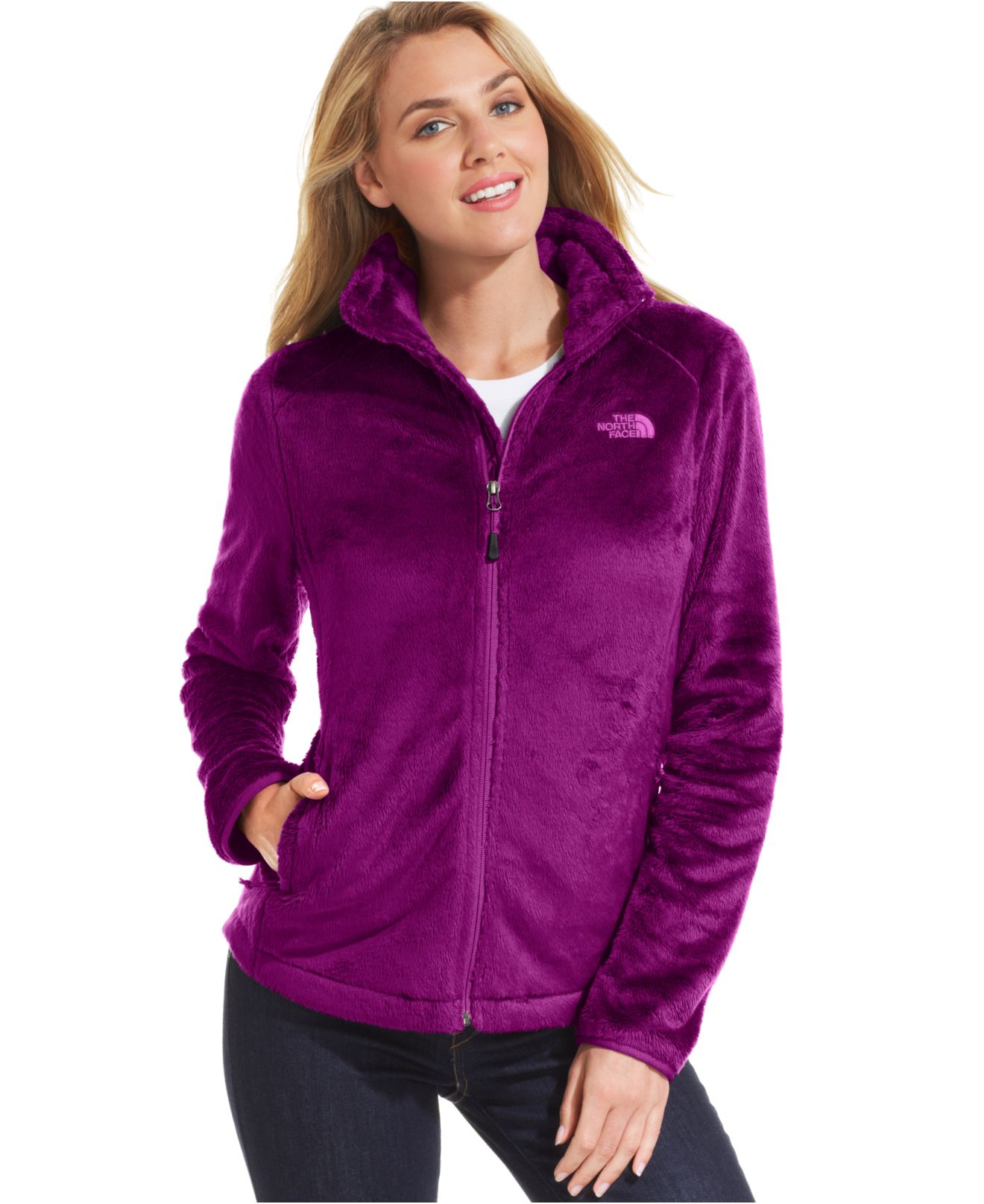 The north face Osito 2 Fleece Jacket in Purple | Lyst