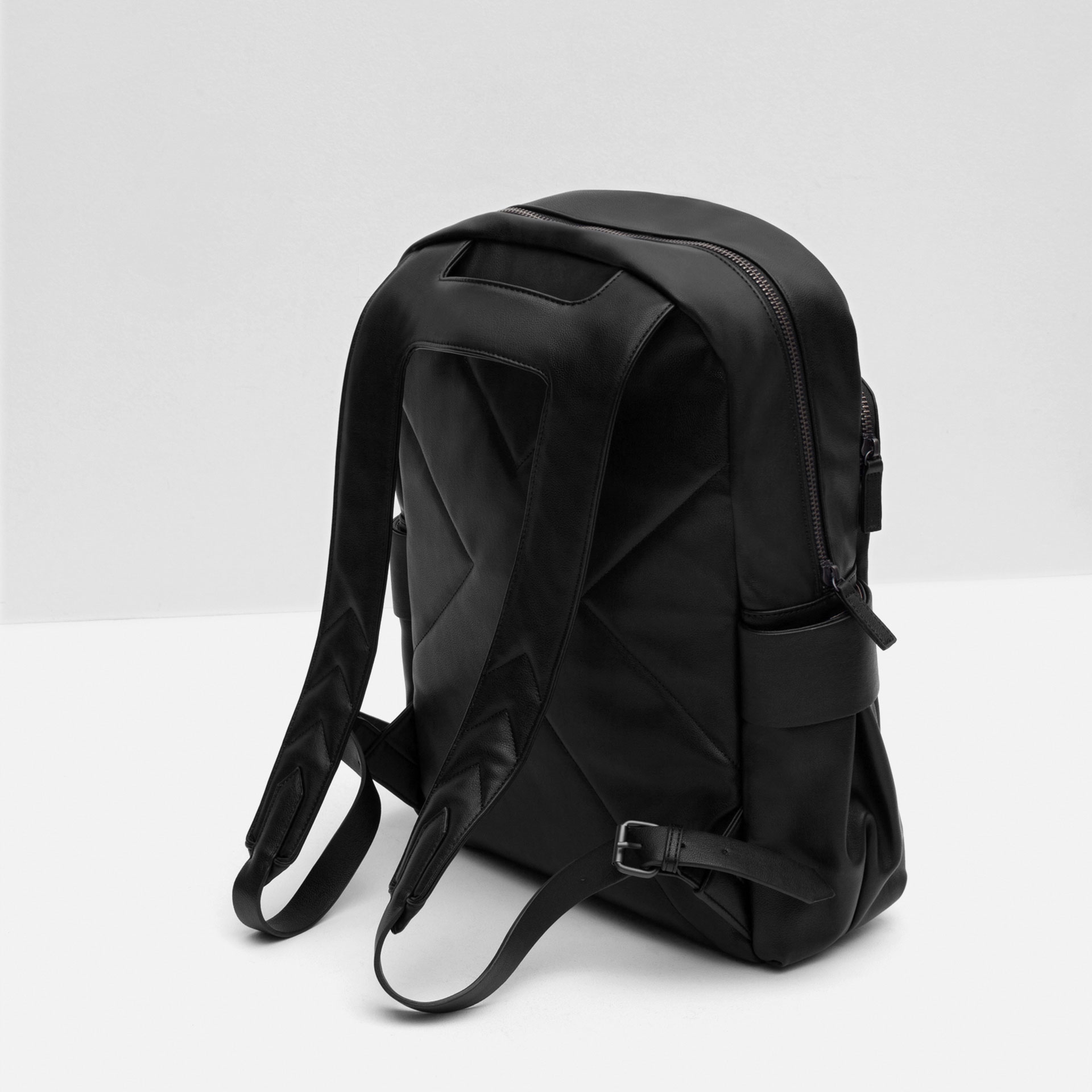 Zara Front Pocket Backpack in Black for Men | Lyst