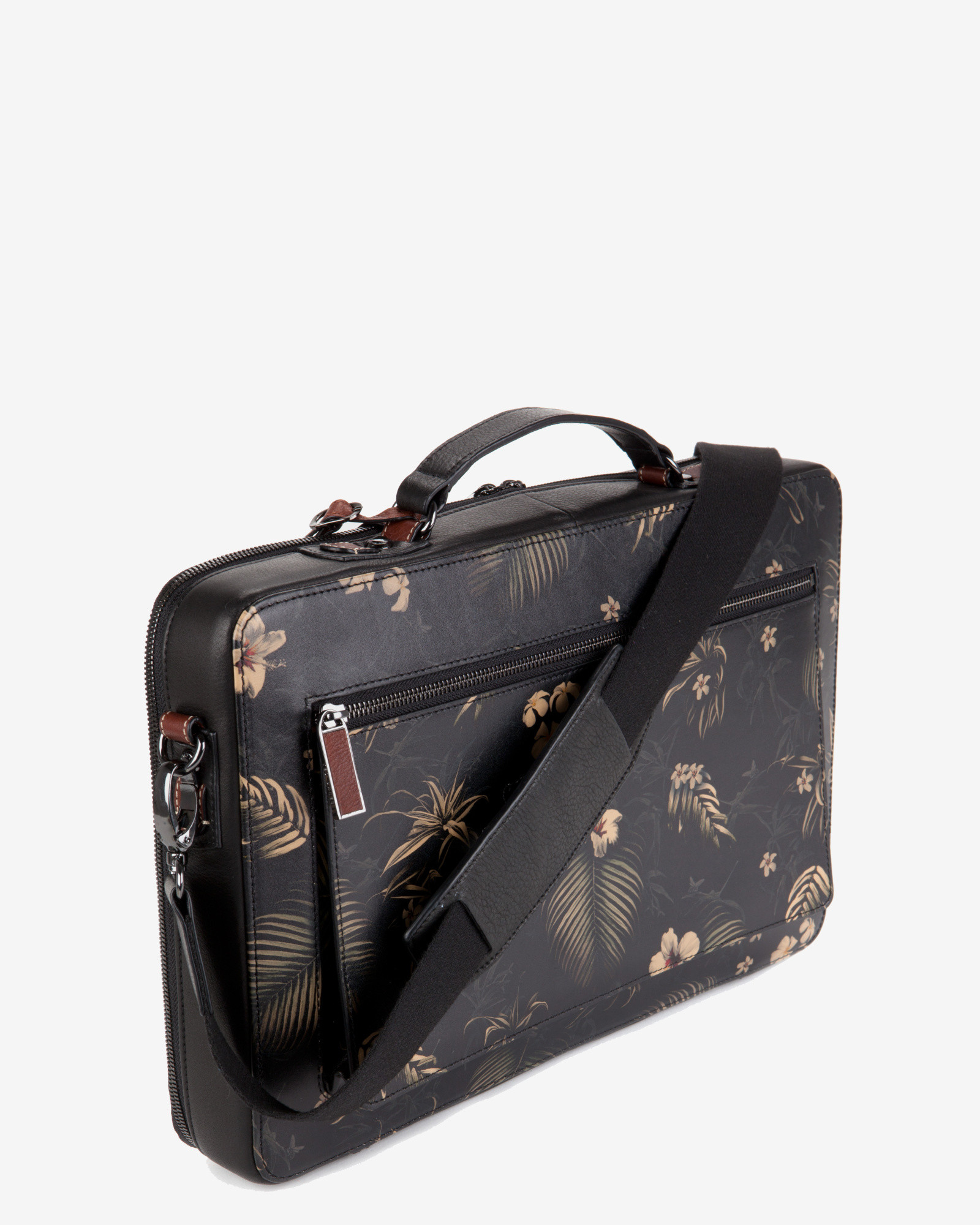 Ted Baker Printed Leather Laptop Bag For Men Lyst Gallery