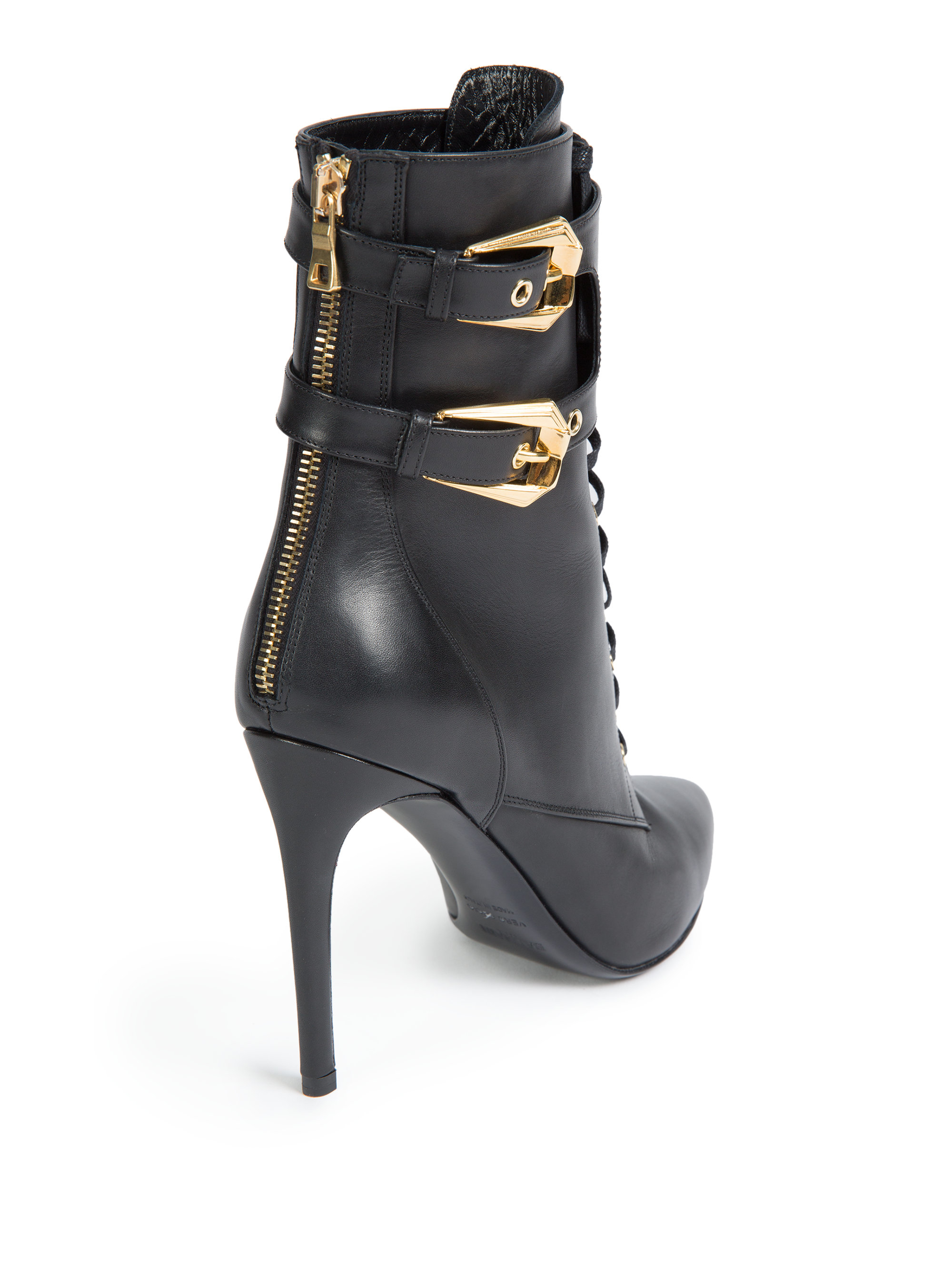 balmain ranger quilted combat booties