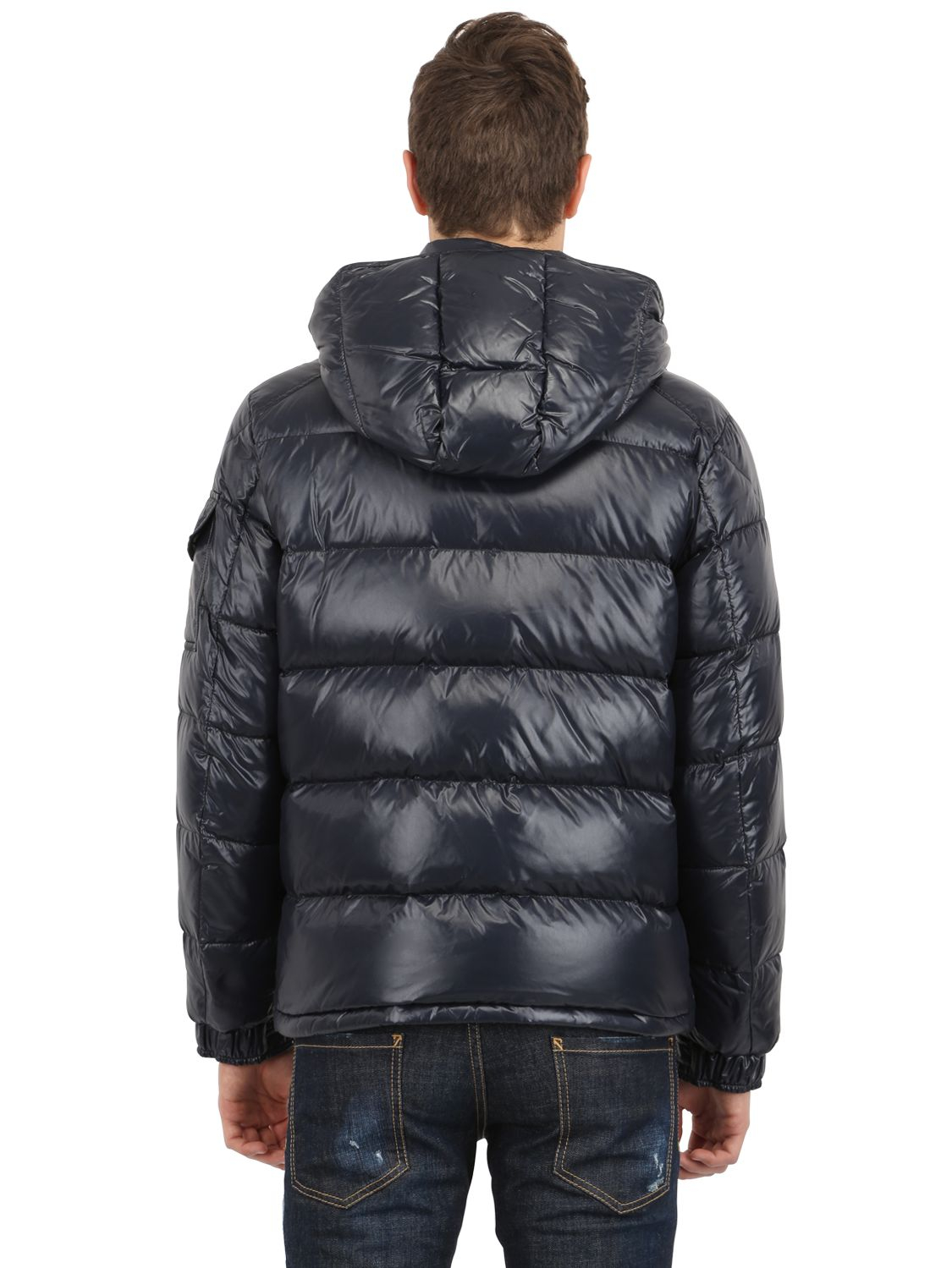 moncler shiny blue jacket moncler shiny blue jacket