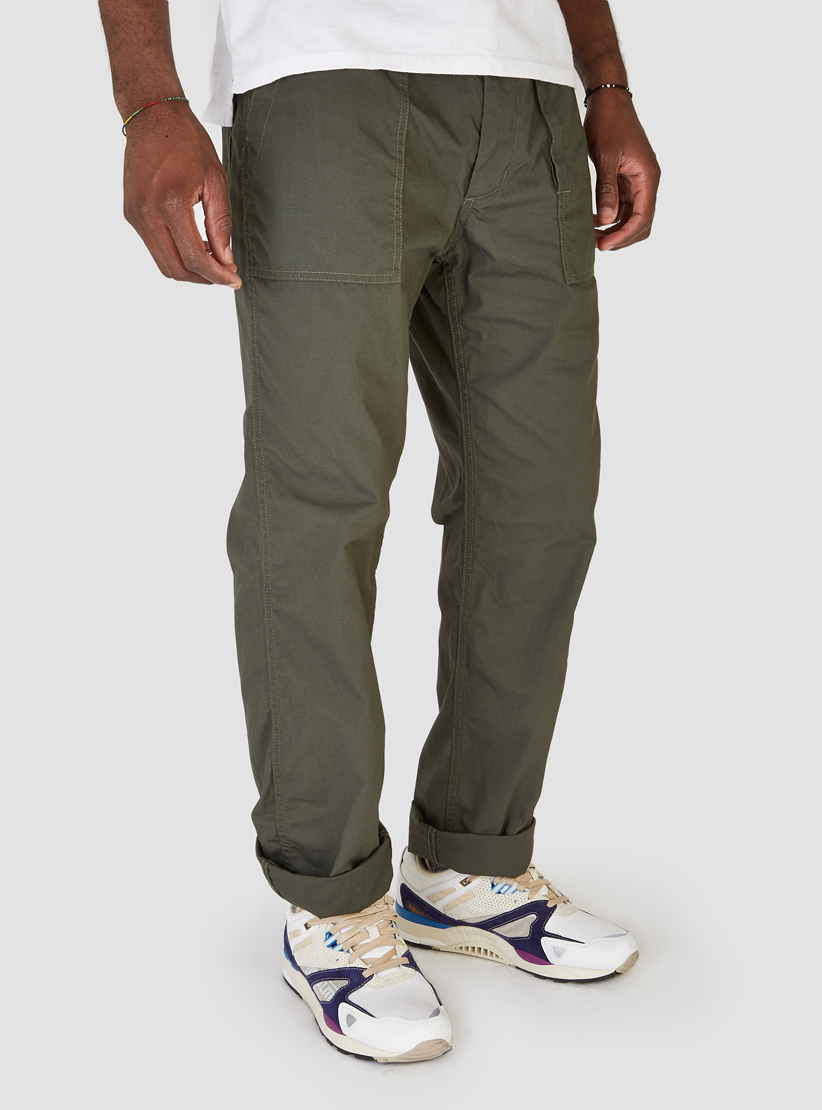 Lyst - Engineered Garments Fatigue Pant Olive Cotton Ripstop in Green ...