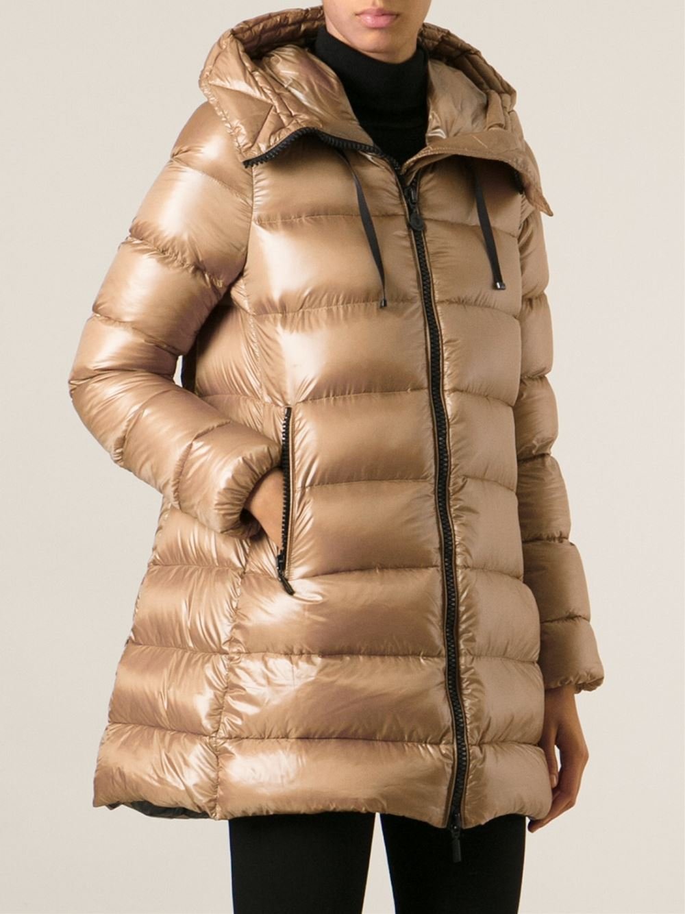 Moncler Suyen Padded Jacket in Brown | Lyst