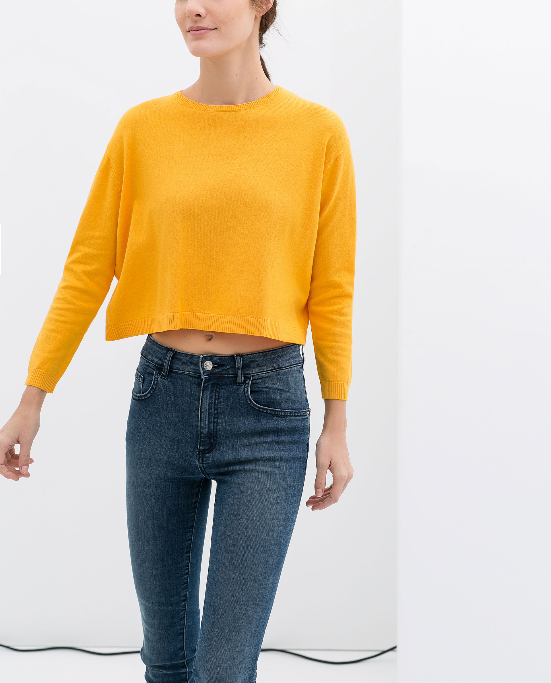 orange jumper zara