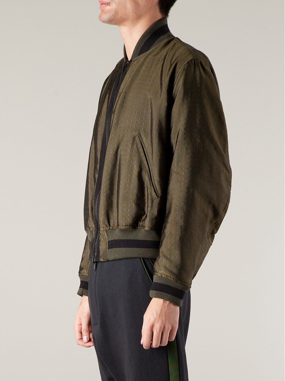 Lyst Haider ackermann Reversible Bomber Jacket in Green for Men
