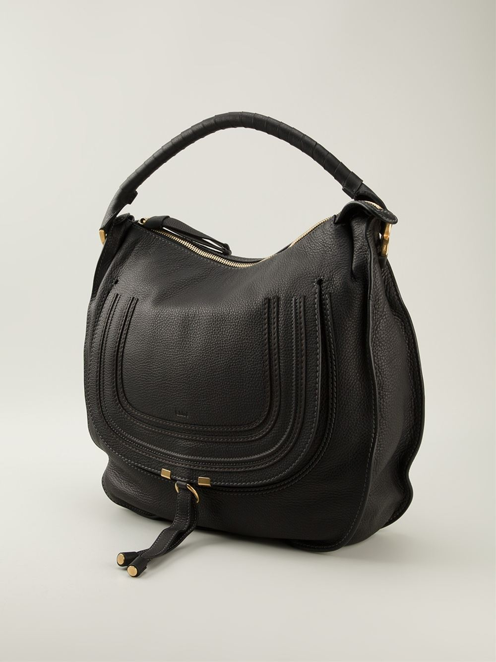 Lyst Chloé Marcie Hobo Bag In Black Gallery
