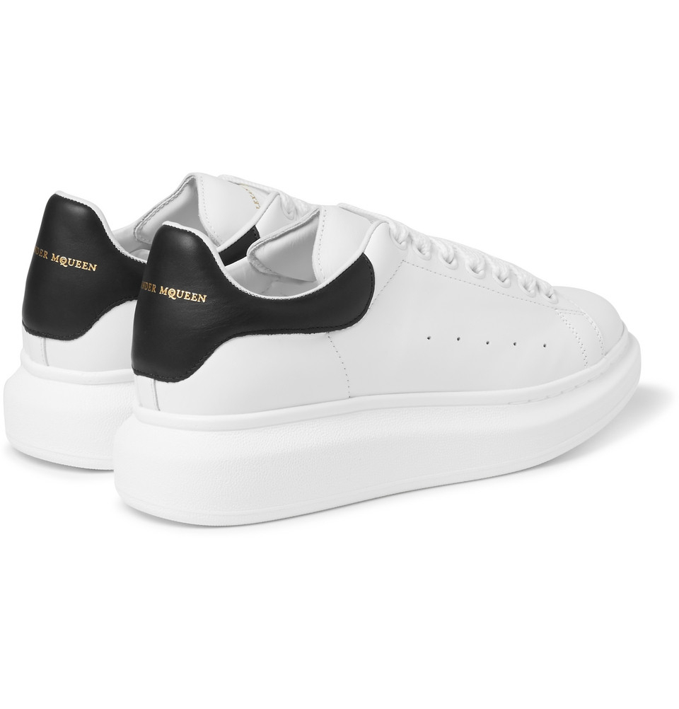 Lyst - Alexander McQueen Leather Sneakers in White for Men