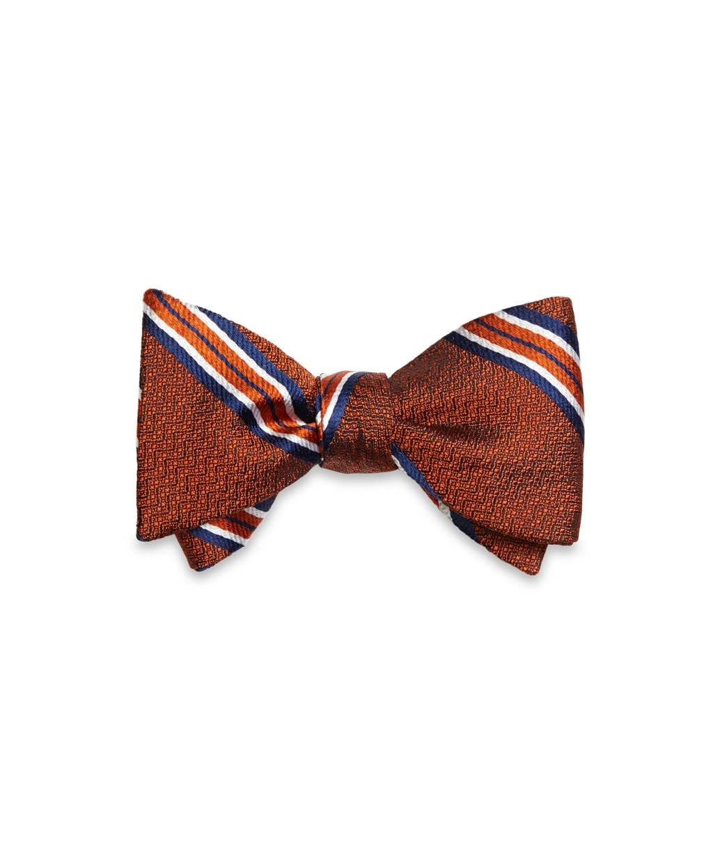 Lyst Brooks Brothers Framed Stripe Bow Tie in Orange for Men