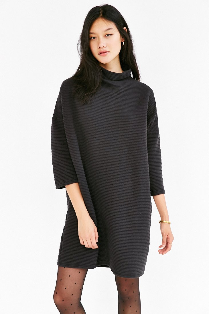 Lyst Truly Madly Deeply Ribbed Knit Tshirt Dress in Black