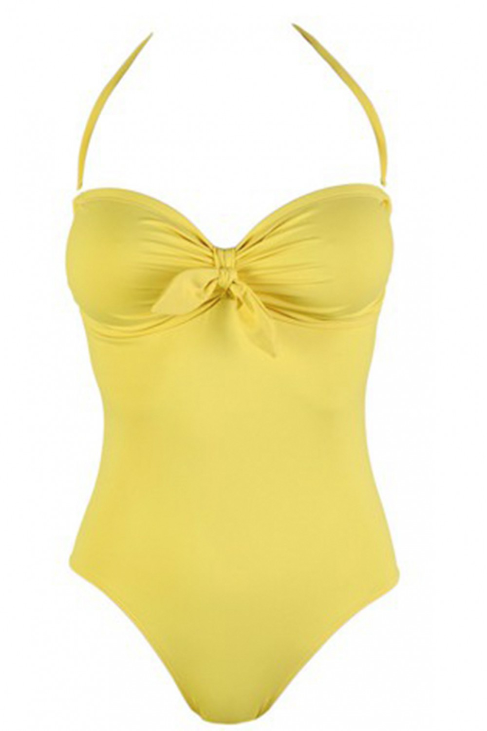 Bronzette Maria One-piece Yellow Swimsuit in Yellow | Lyst