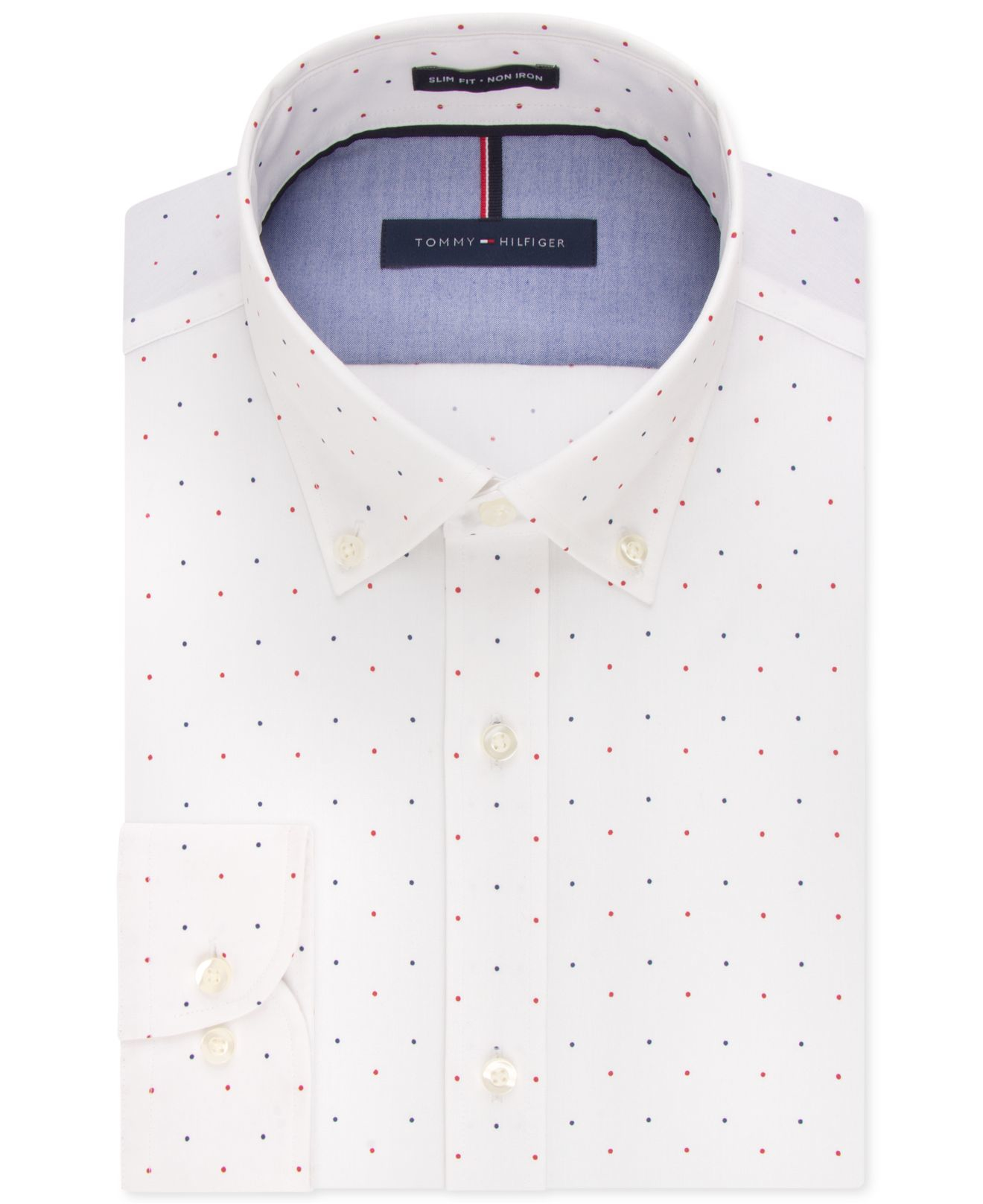 tommy hilfiger red white and blue shirt