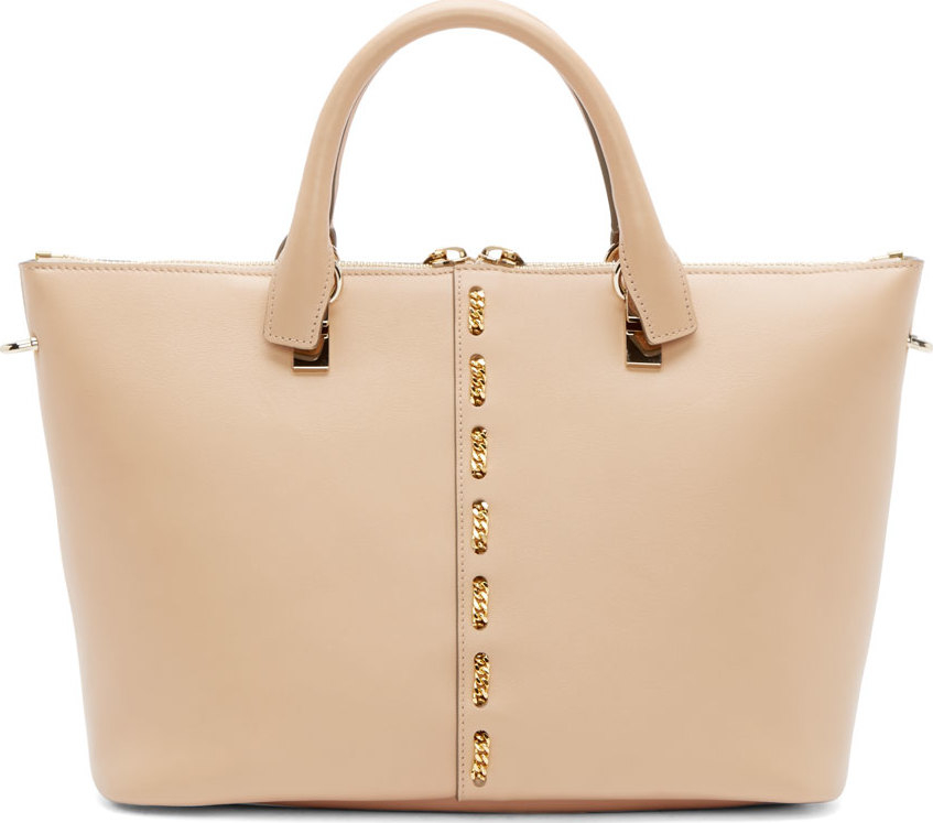 Chlo Nude Leather Medium Baylee Bag in Beige (nude) | Lyst  