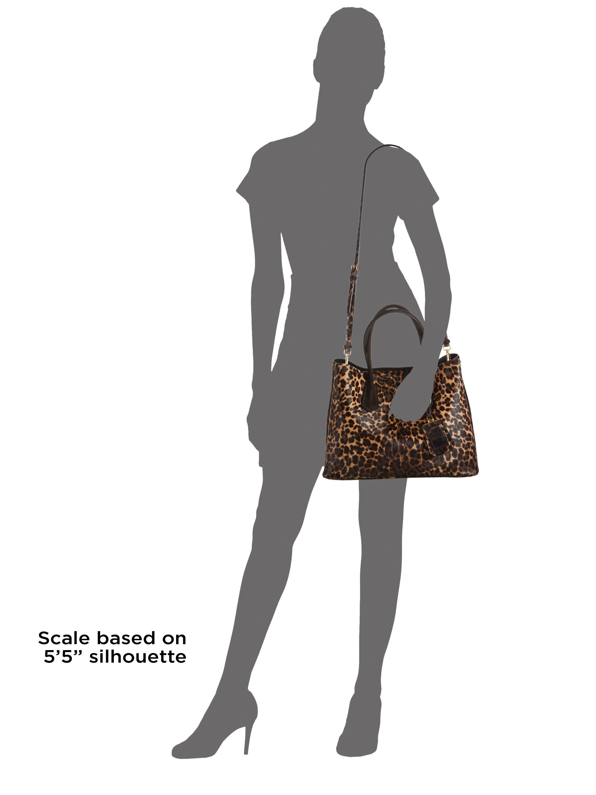 prada leopard fur bag satchel