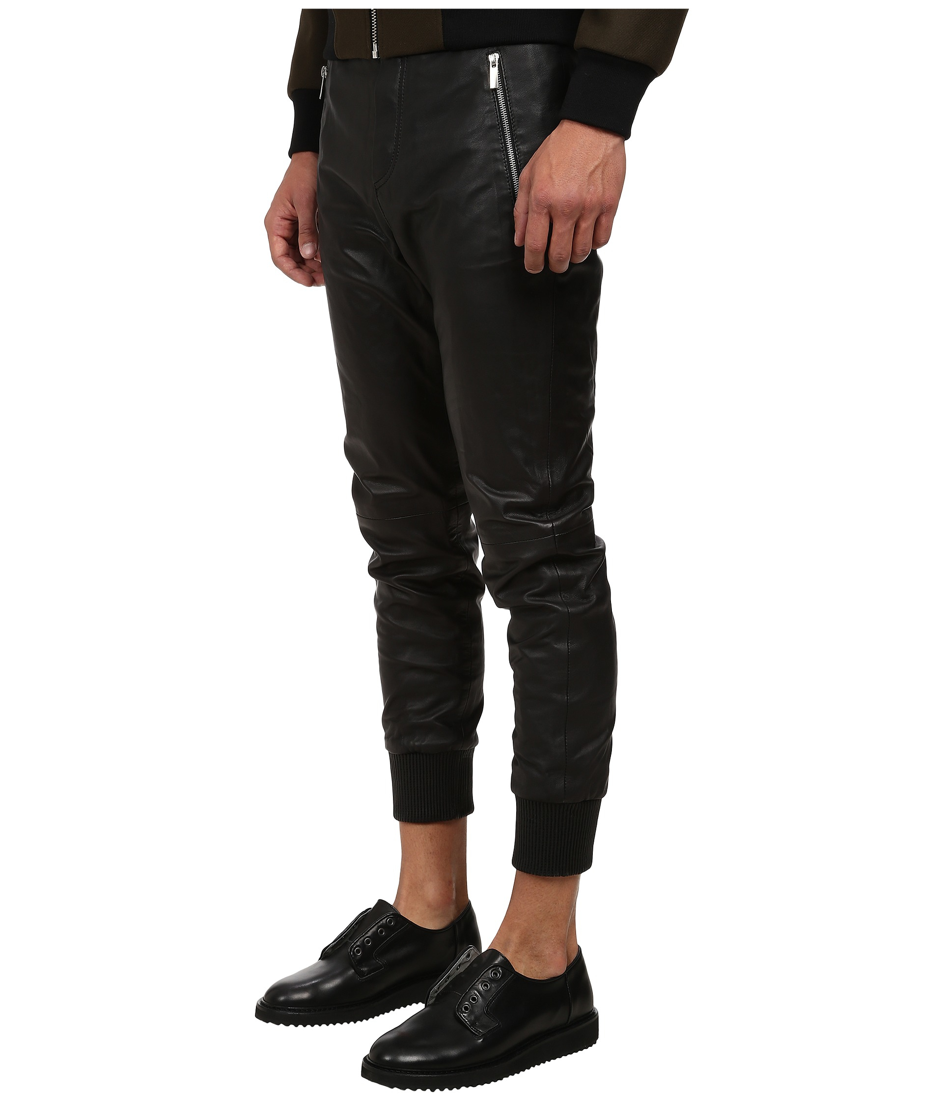 Lyst - The Kooples Sport Light Smooth Leather Pants in Black for Men