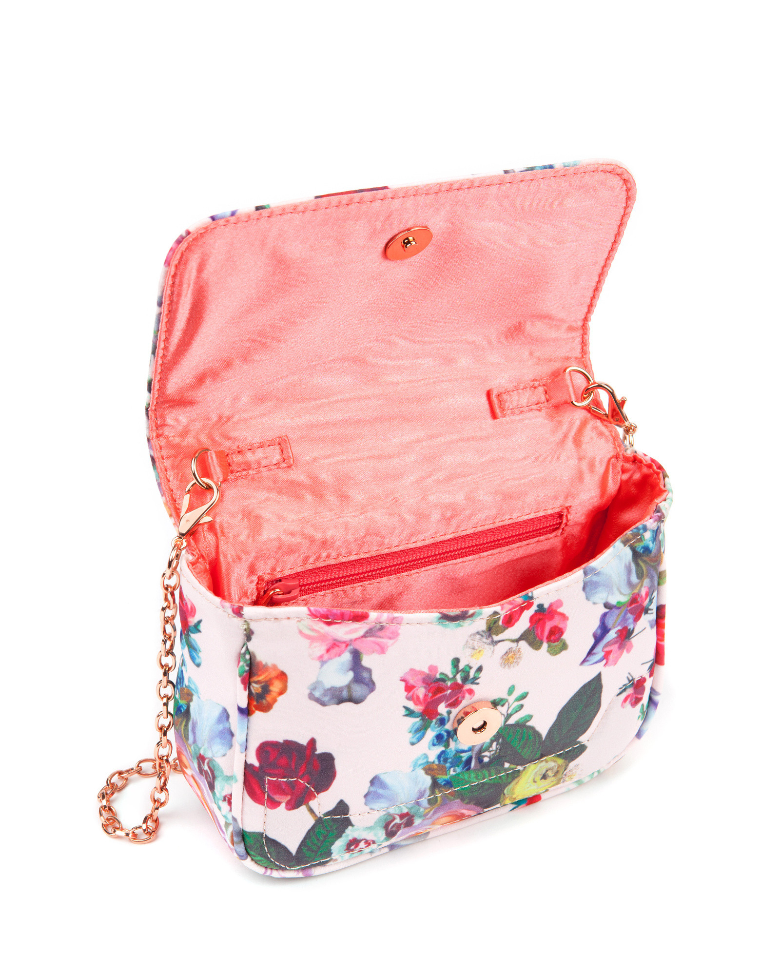 Ted baker Fluze Floral Clutch Bag in Multicolor (Pink) Lyst