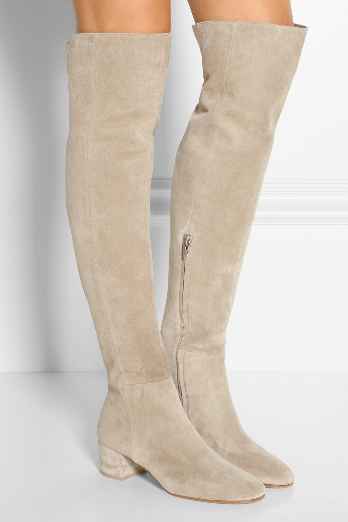 Gianvito rossi Suede Over-the-knee Boots in Multicolor | Lyst