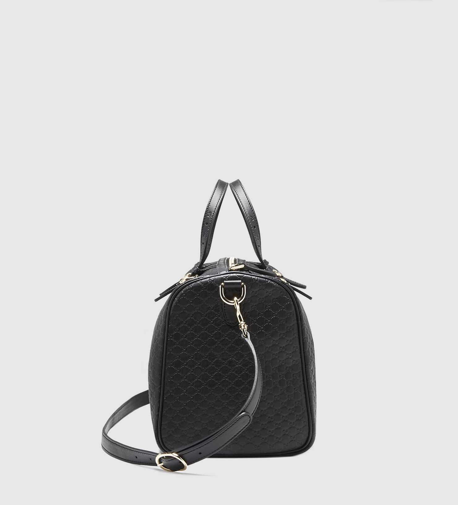 Lyst - Gucci Nice Microguccissima-Leather Boston Bag in Black