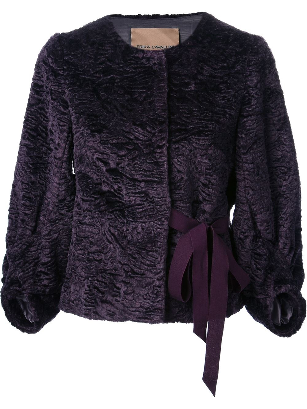 Erika cavallini semi couture 'Hermeline' Jacket in Purple | Lyst