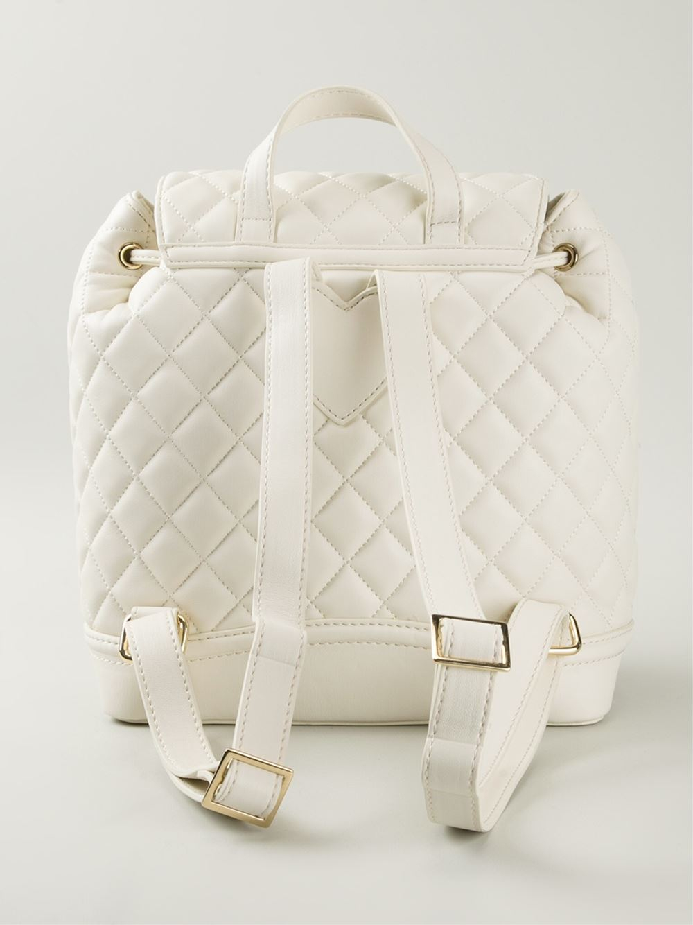 moschino mini quilted backpack