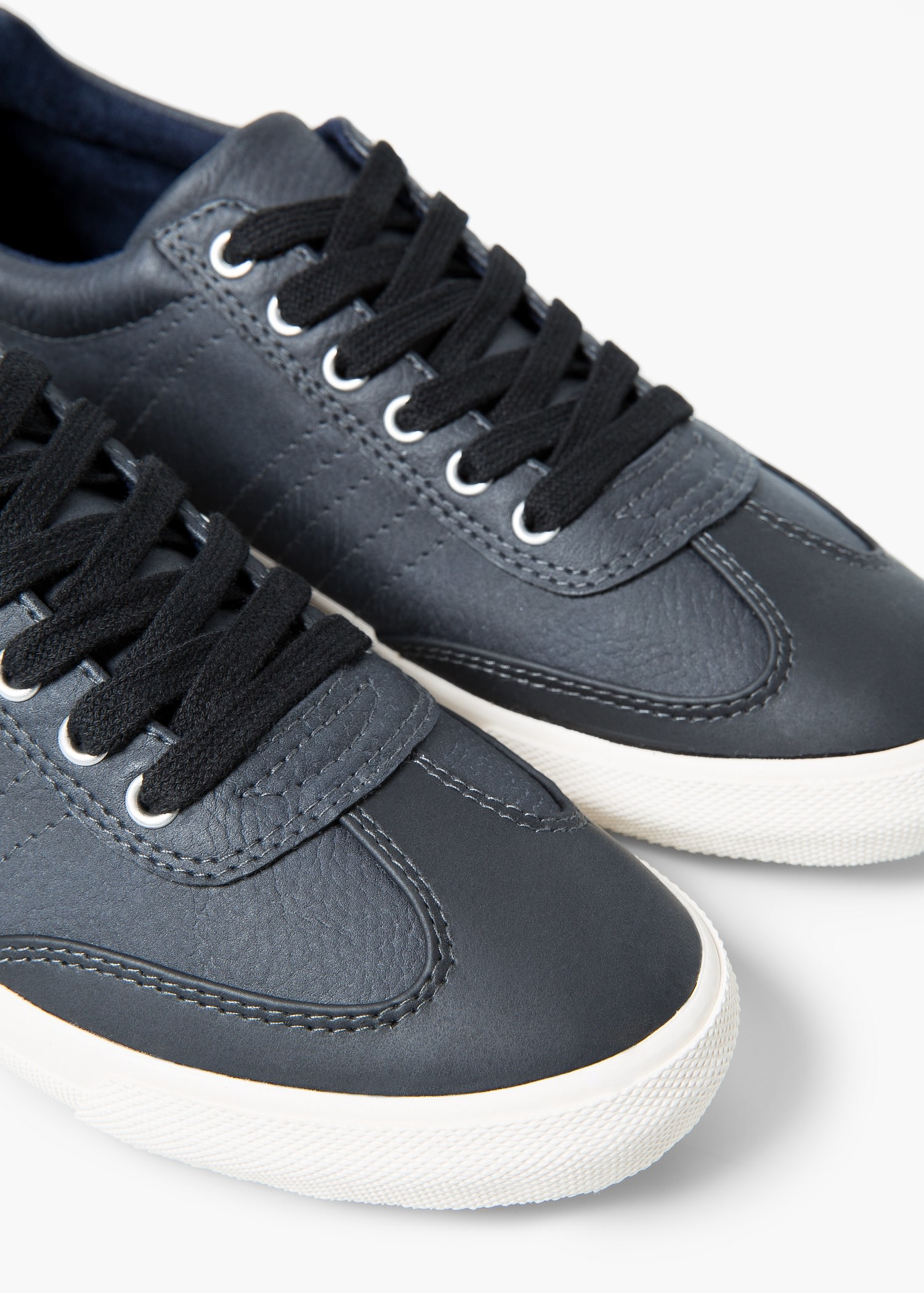 Lyst - Mango Side Stitches Sneakers in Blue for Men