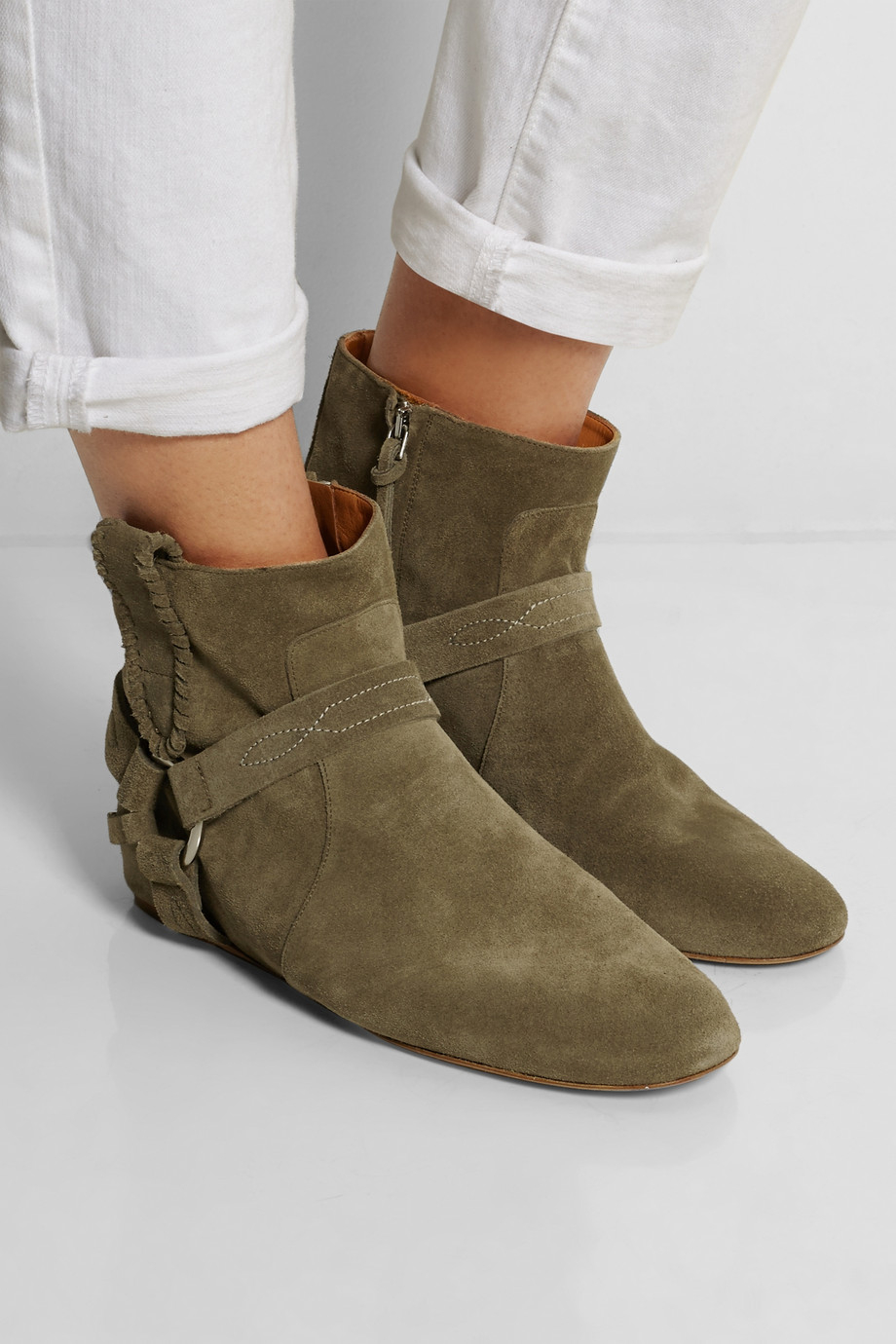 Lyst - Isabel Marant Étoile Ralf Suede Ankle Boots in Brown