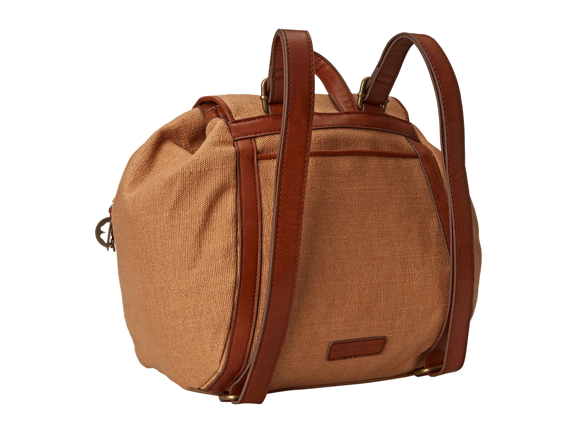 Lyst Lucky Brand Kendal Washed Linen Backpack in Blue