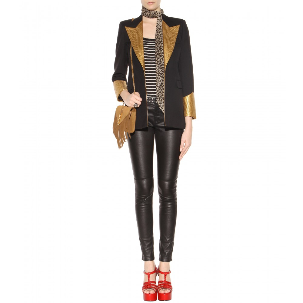 black ysl bag - monogram suede fringe shoulder bag black ysl bag - monogram suede fringe shoulder bag