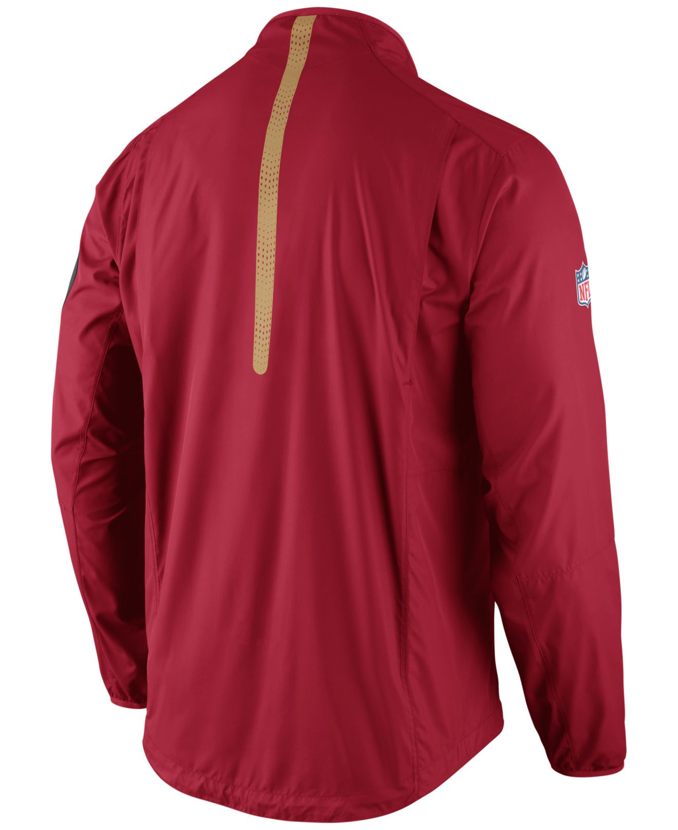 Nike Men's San Francisco 49ers Lockdown Half-zip Jacket in Red for Men ...