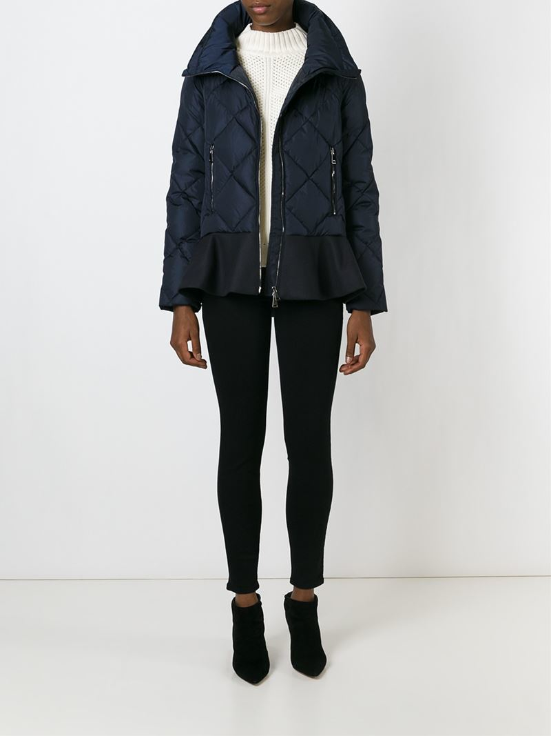 moncler vouglette peplum coat moncler vouglette peplum coat