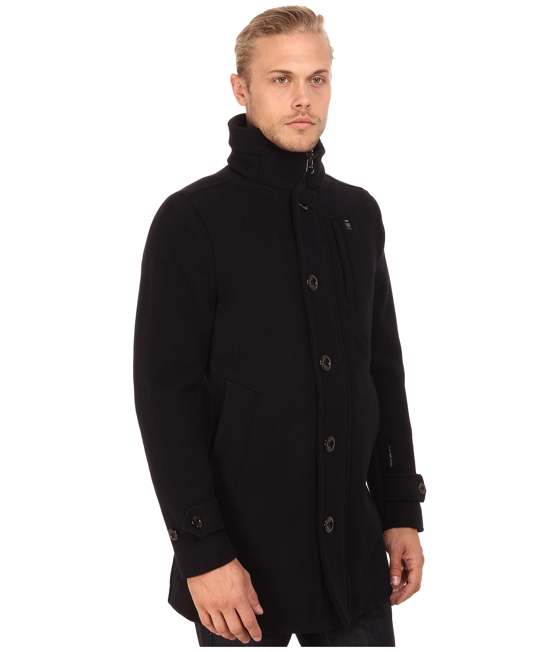 Lyst - G-star raw Wool Garber Trench Coat in Blue for Men